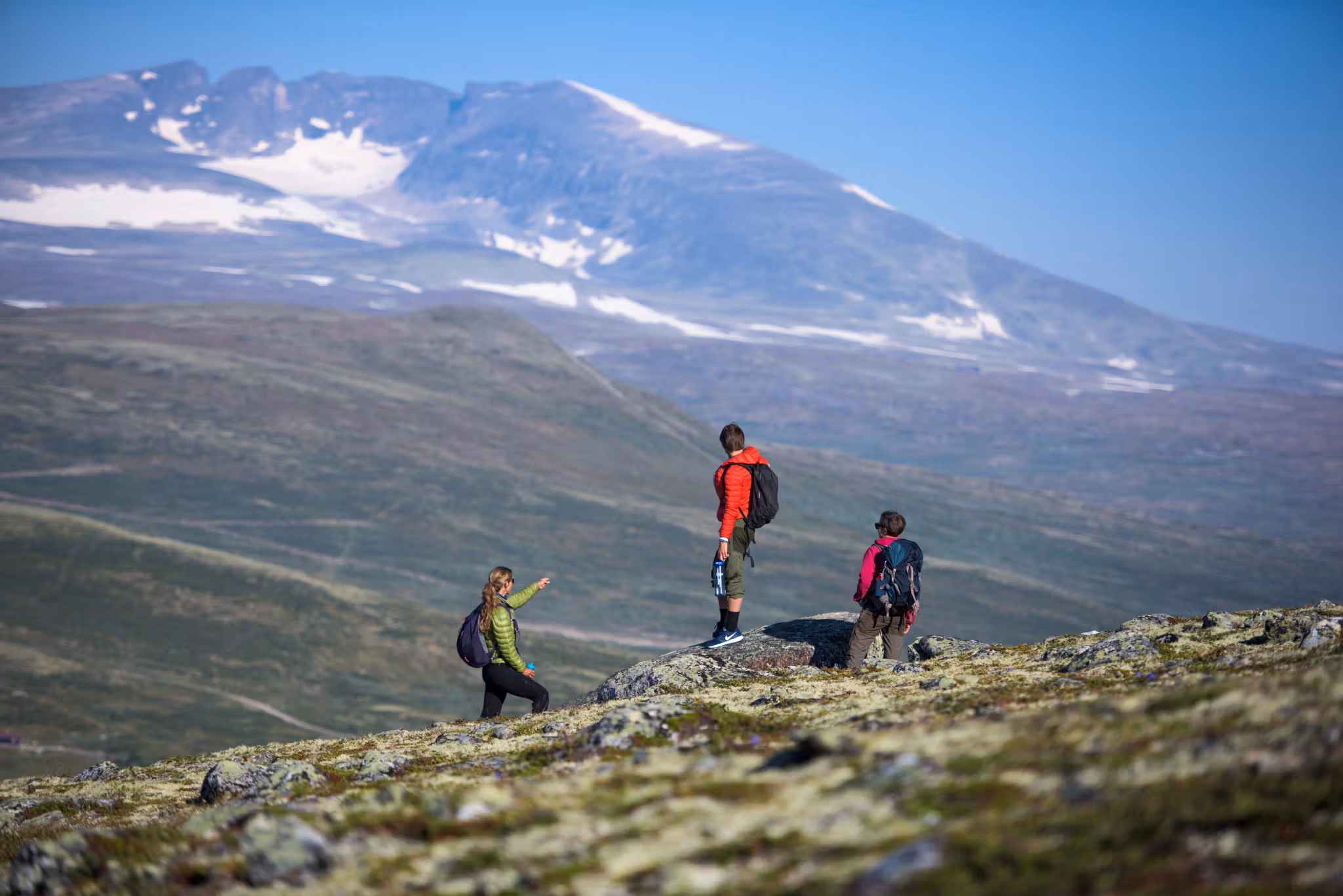 People hiking