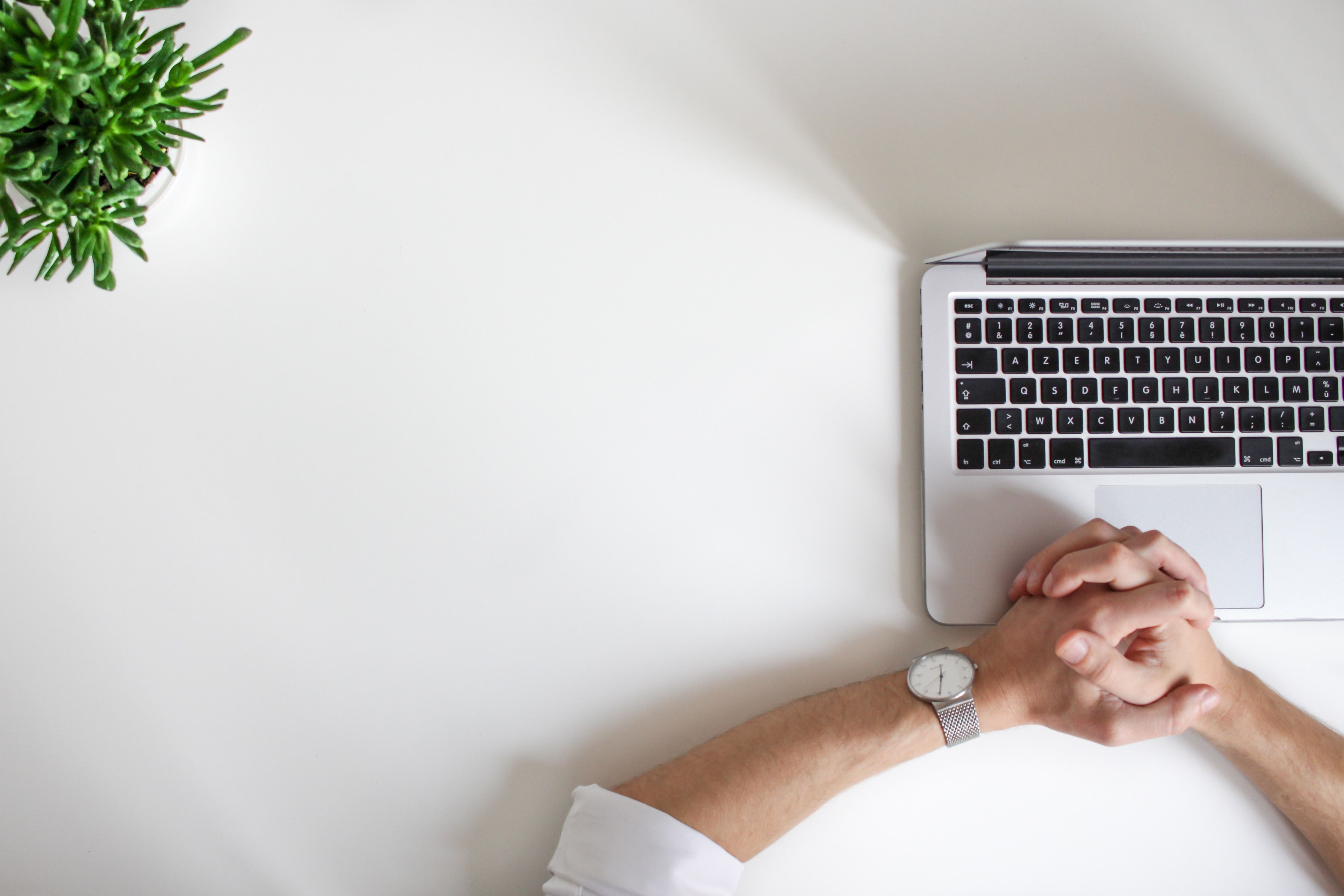 Man waiting by the computer