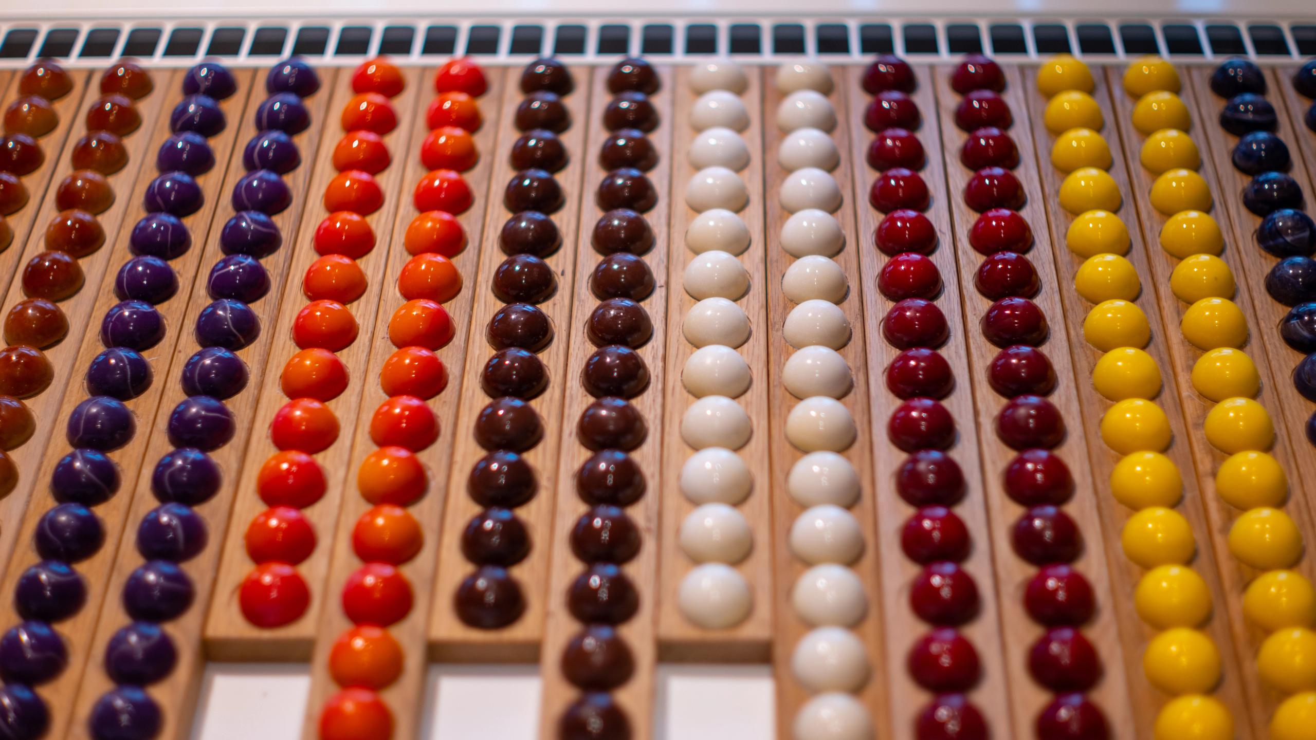 Lots og chocolate bites from Craig Alibone in Bodø, Northern Norway.