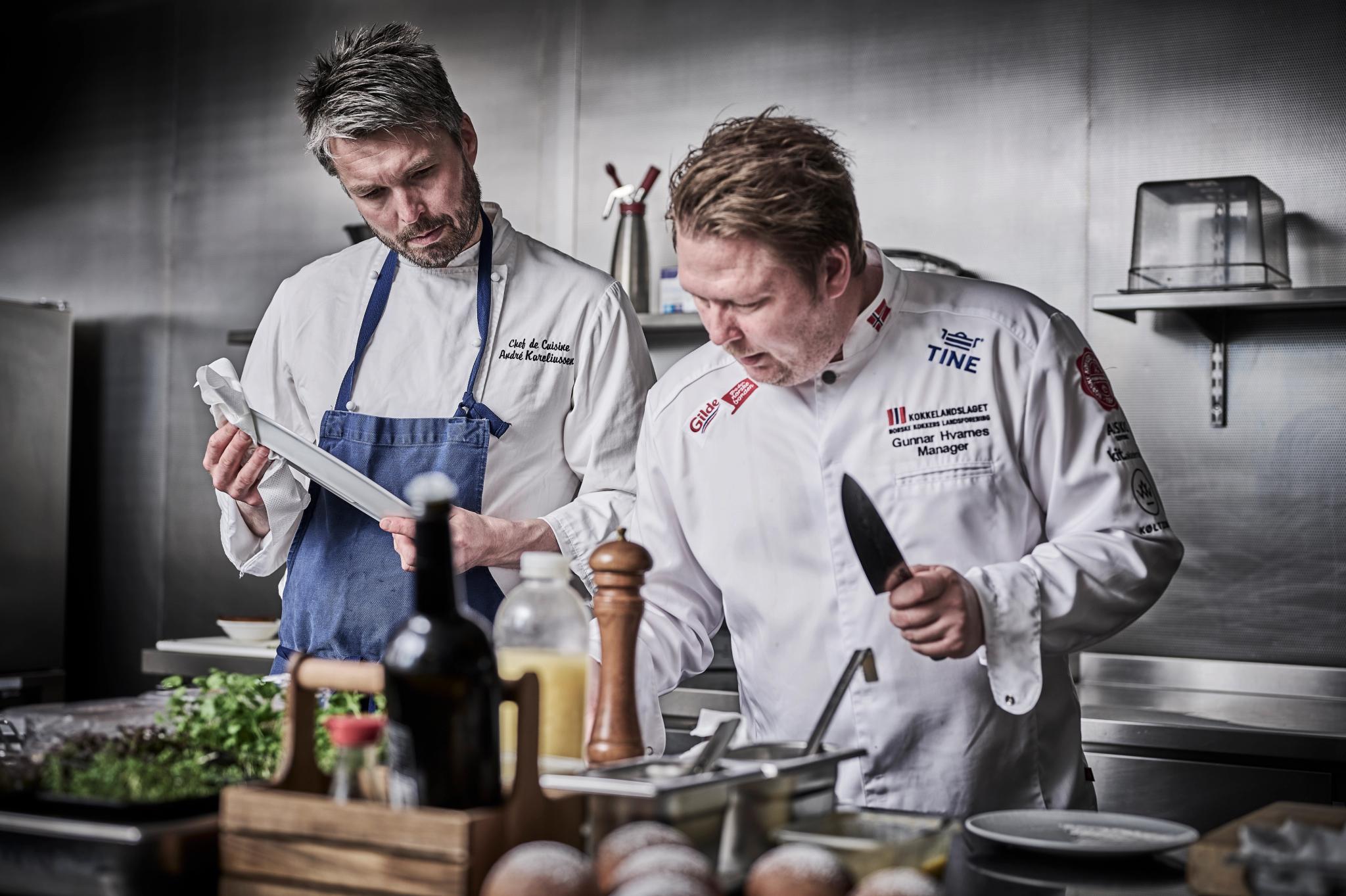 Chefs at Havila Voyages