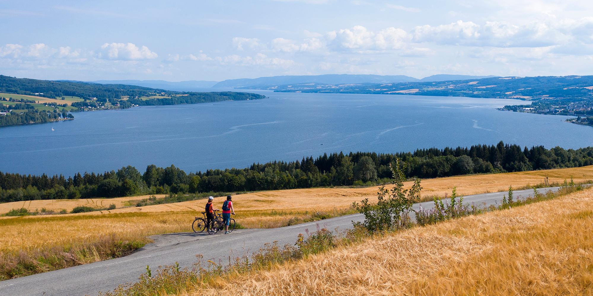Planlegg reisen til Gjøvikregionen på Østlandet og sykle langs Mjøsa