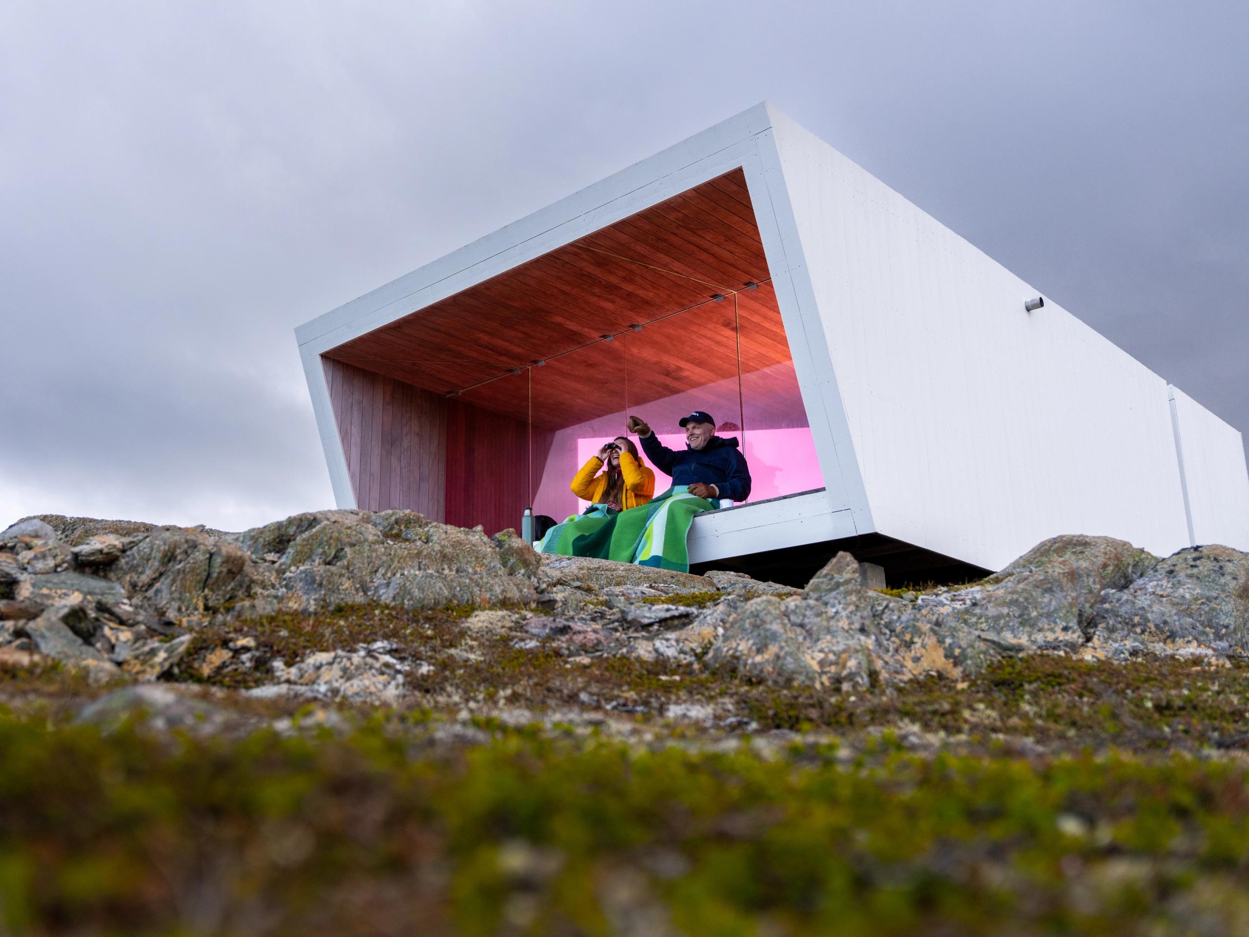 Domen viewpoint av Biotope i Varanger, Nord-Norge