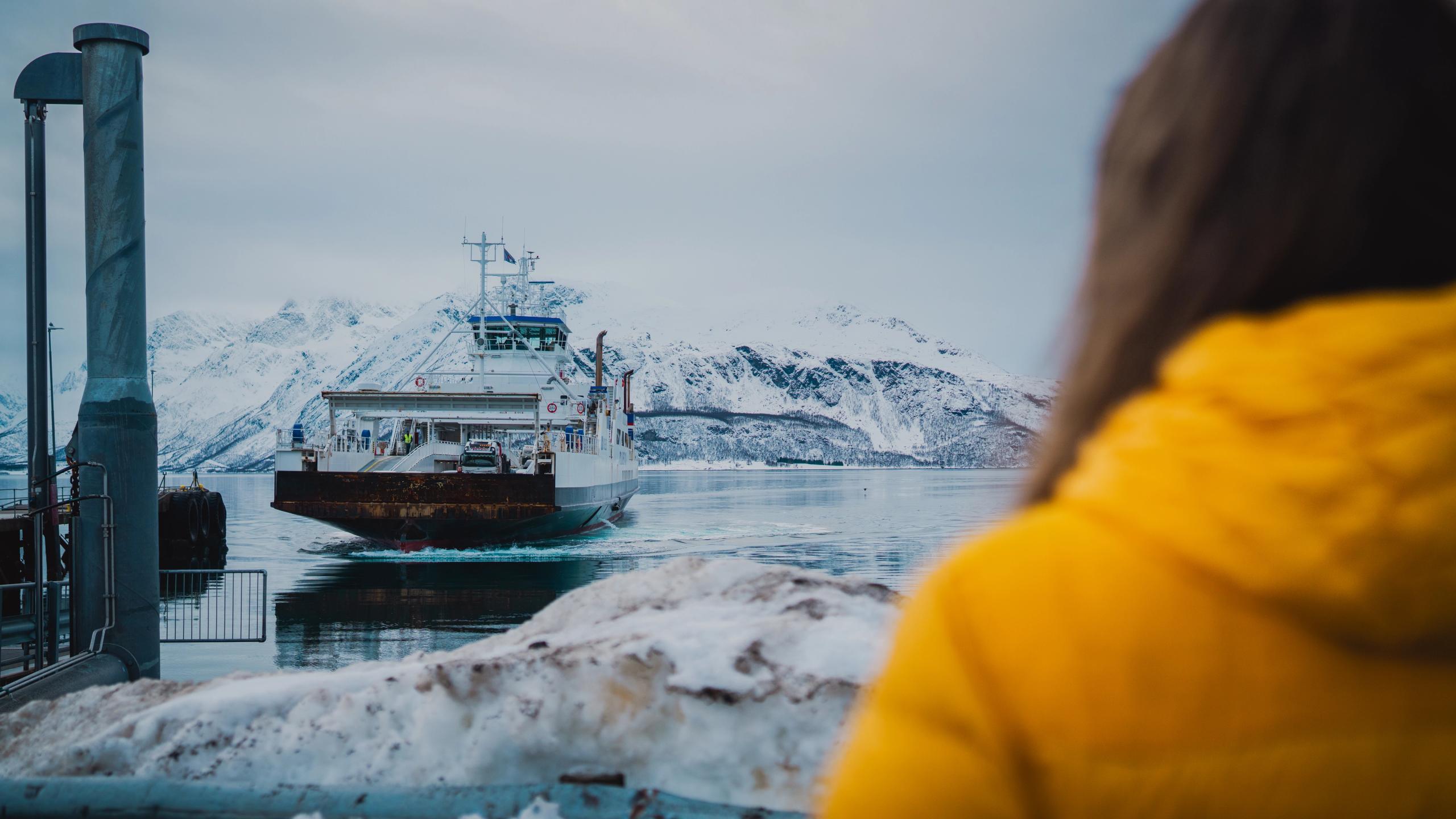 Car ferry in Lyngen