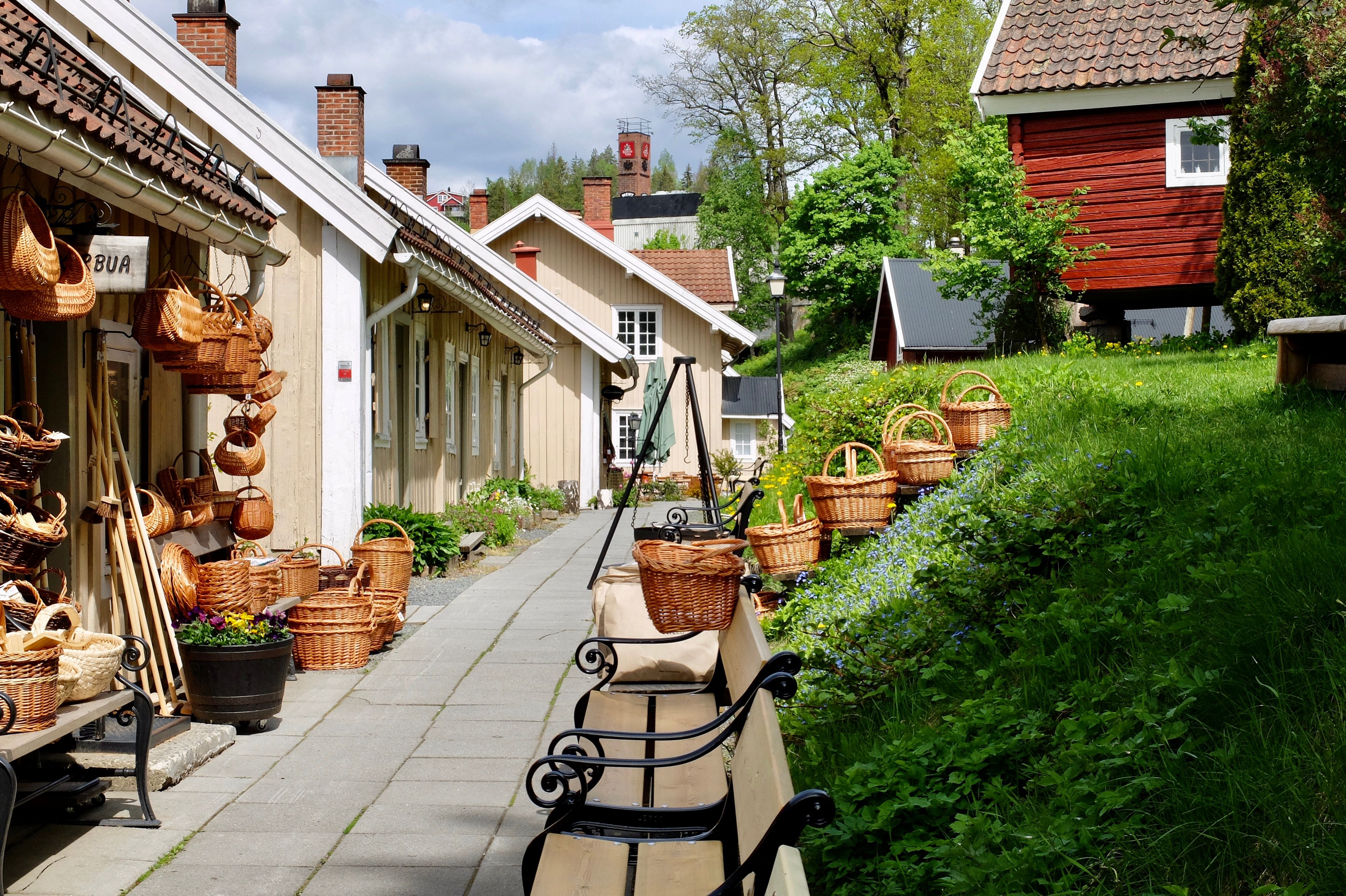 "Verksgata" at Bærums Verk in Lommedalen, Bærum