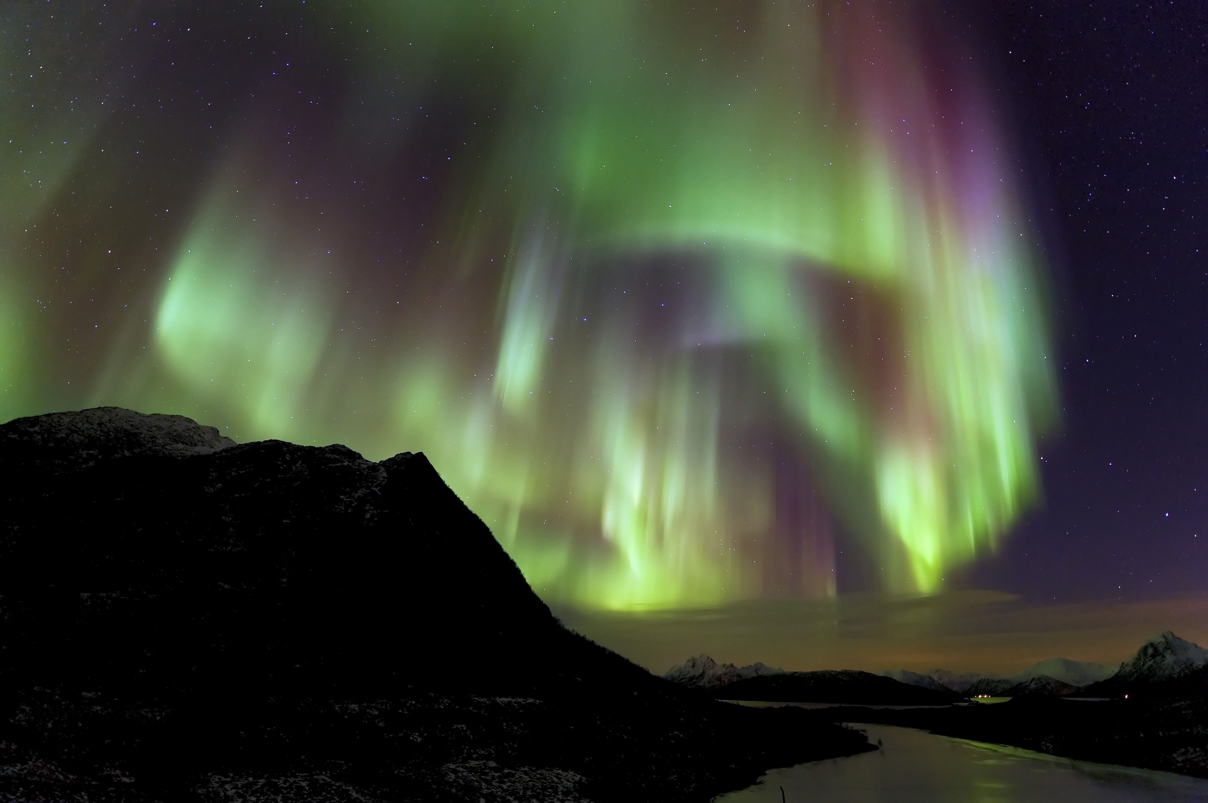 Norther Lights in Jennskaret in Vesterålen