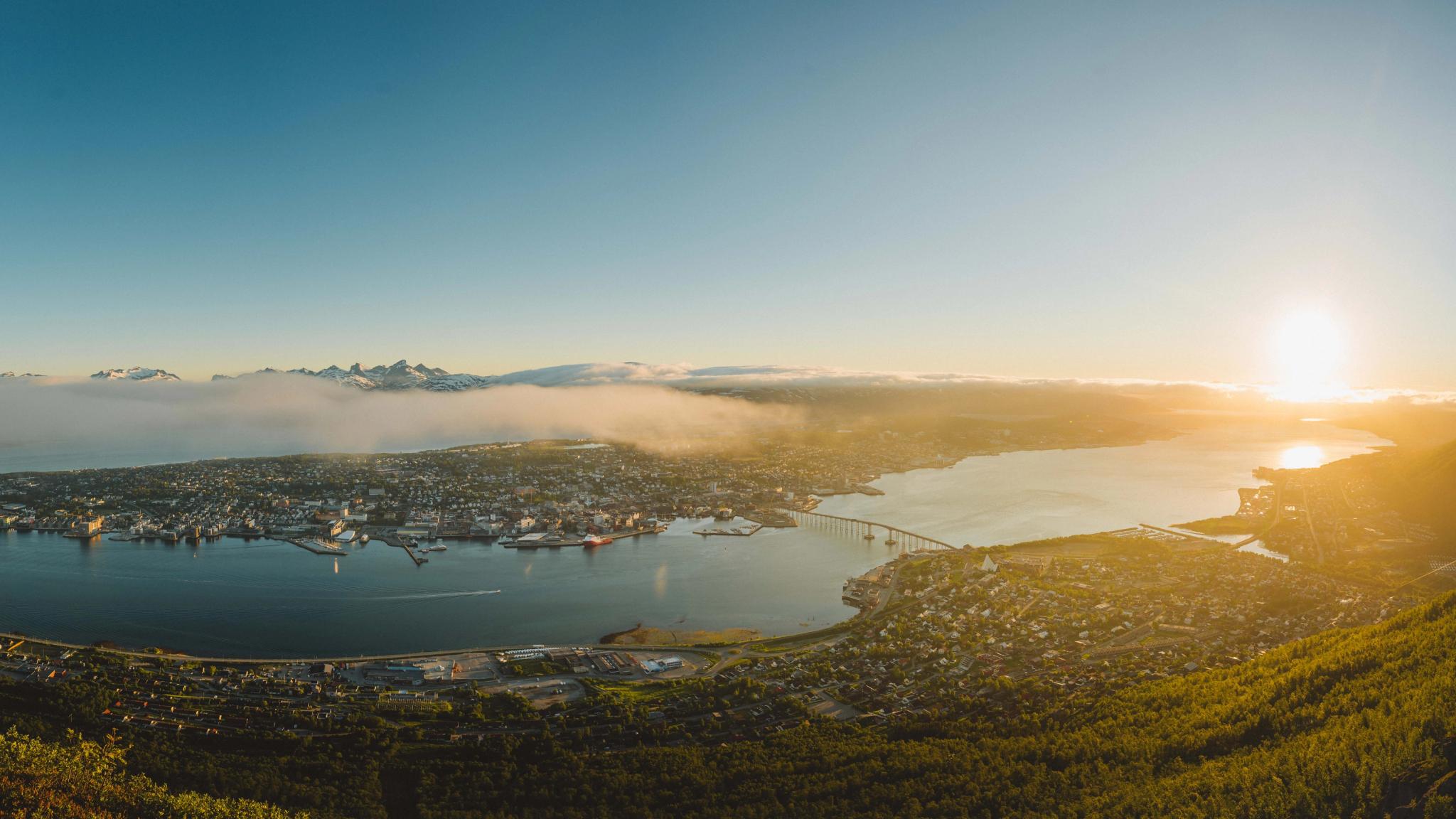 Panorama of Tromsø in Northern Norway