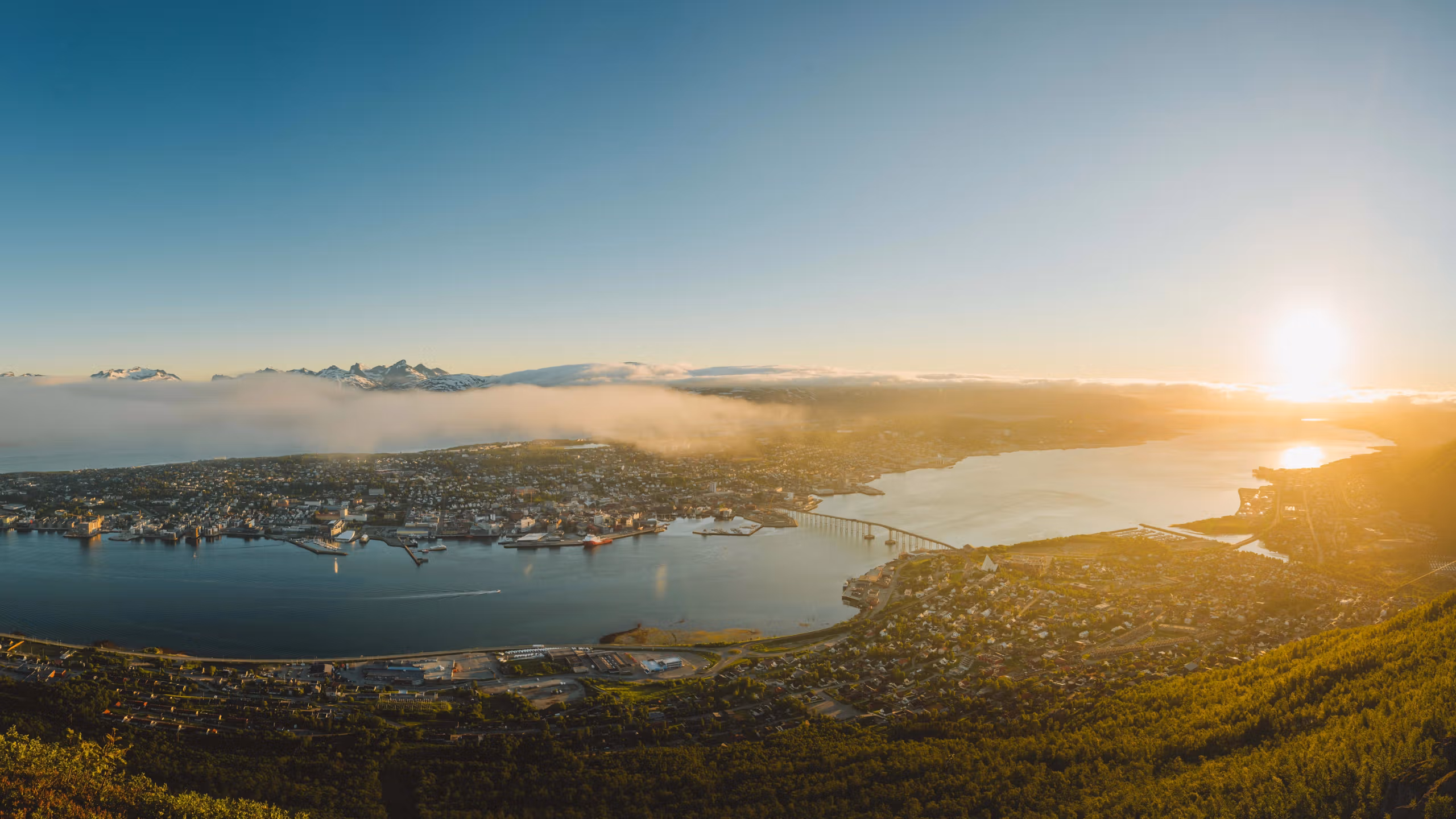 Panorama of Tromsø in Northern Norway