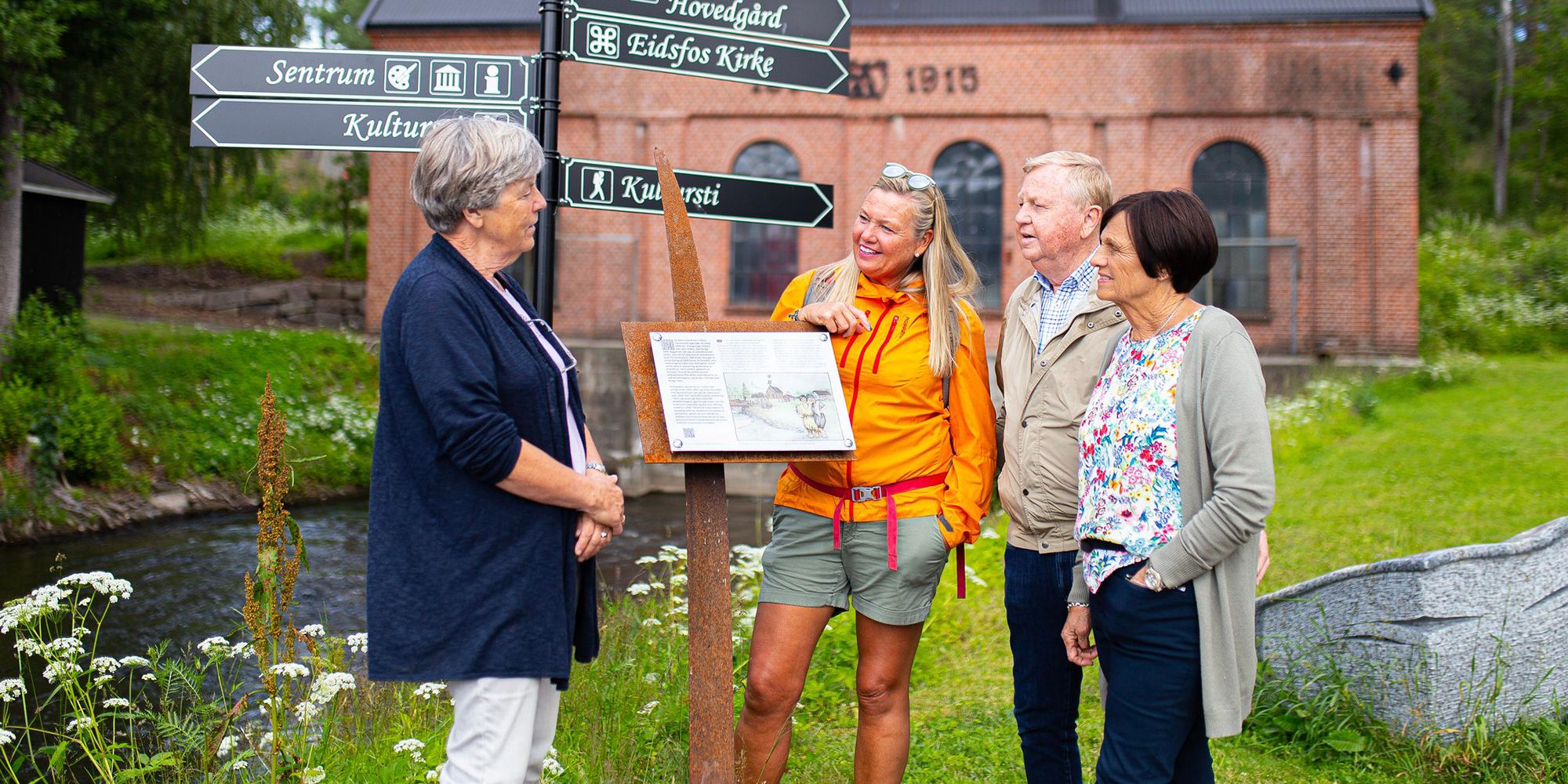 Guided tour at Eidsfoss Jernverk near Holmestrand, Vestfold, Norway