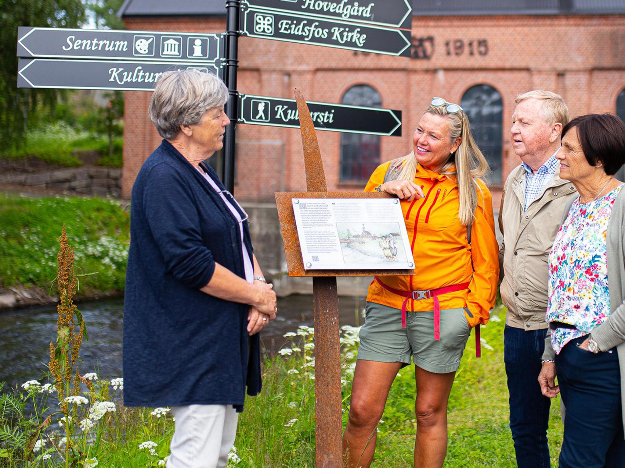 Guided tour at Eidsfoss Jernverk near Holmestrand, Vestfold, Norway