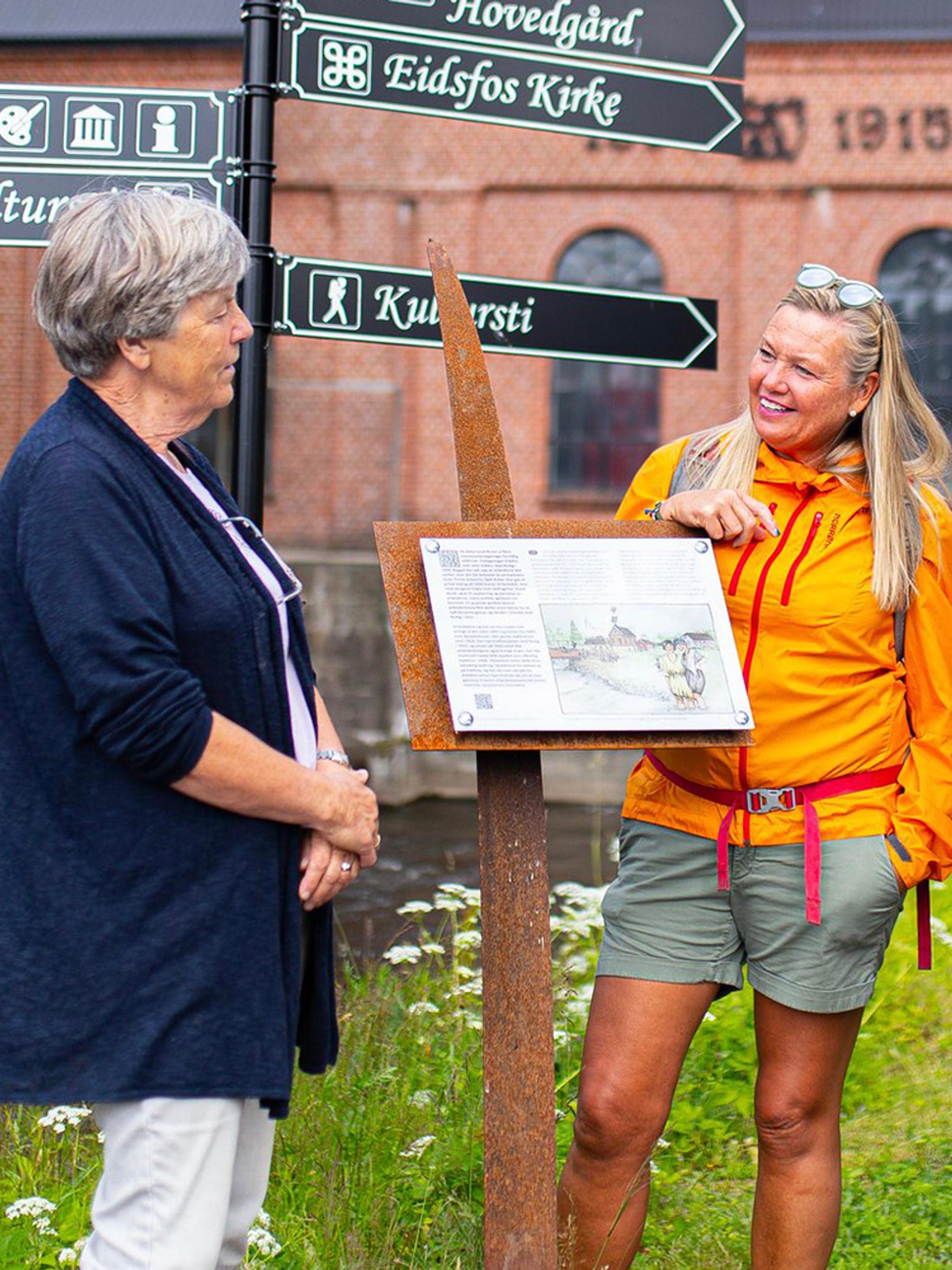 Guided tour at Eidsfoss Jernverk near Holmestrand, Vestfold, Norway