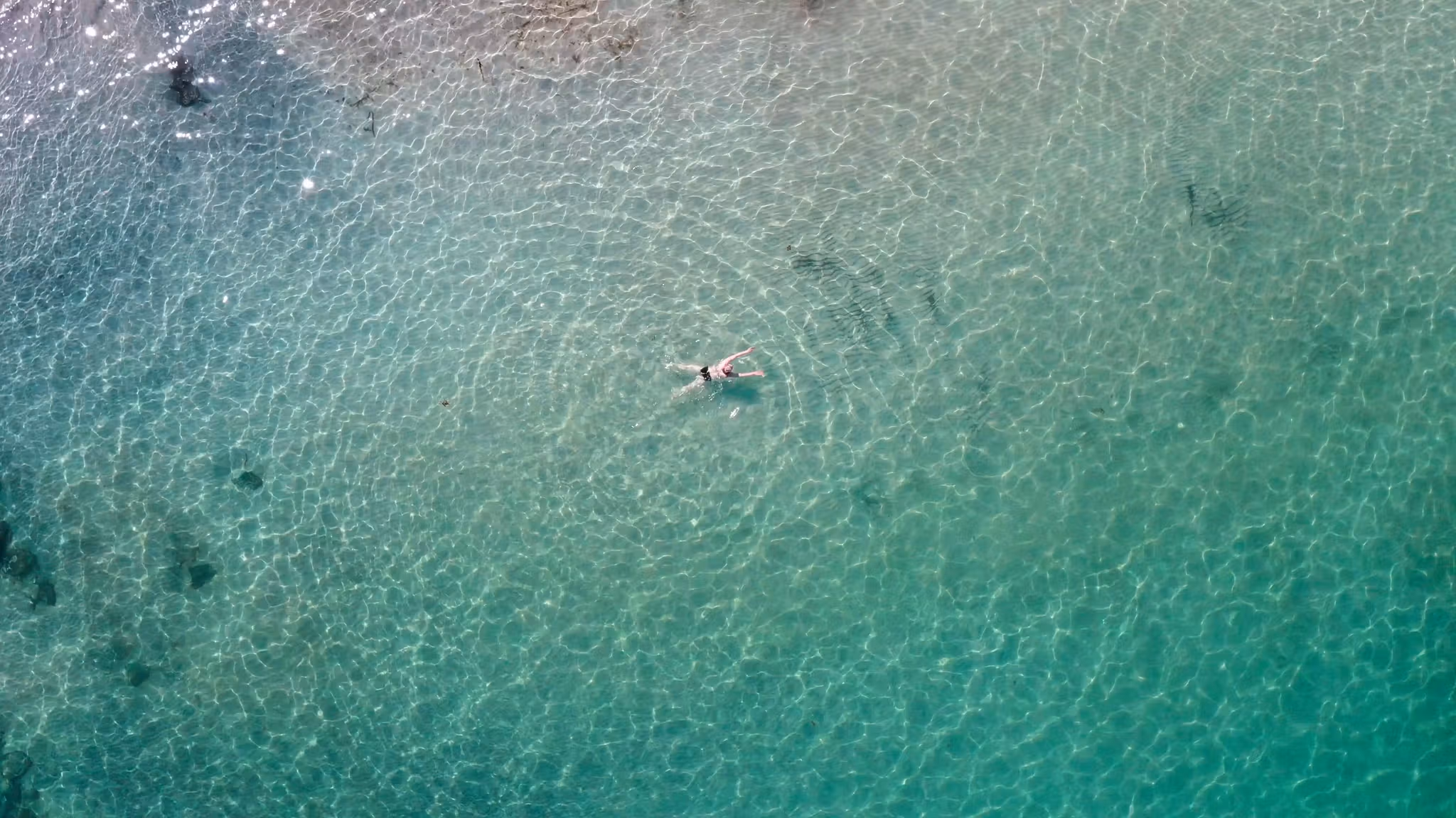 Swimming at Refviksanden, Fjord Norway