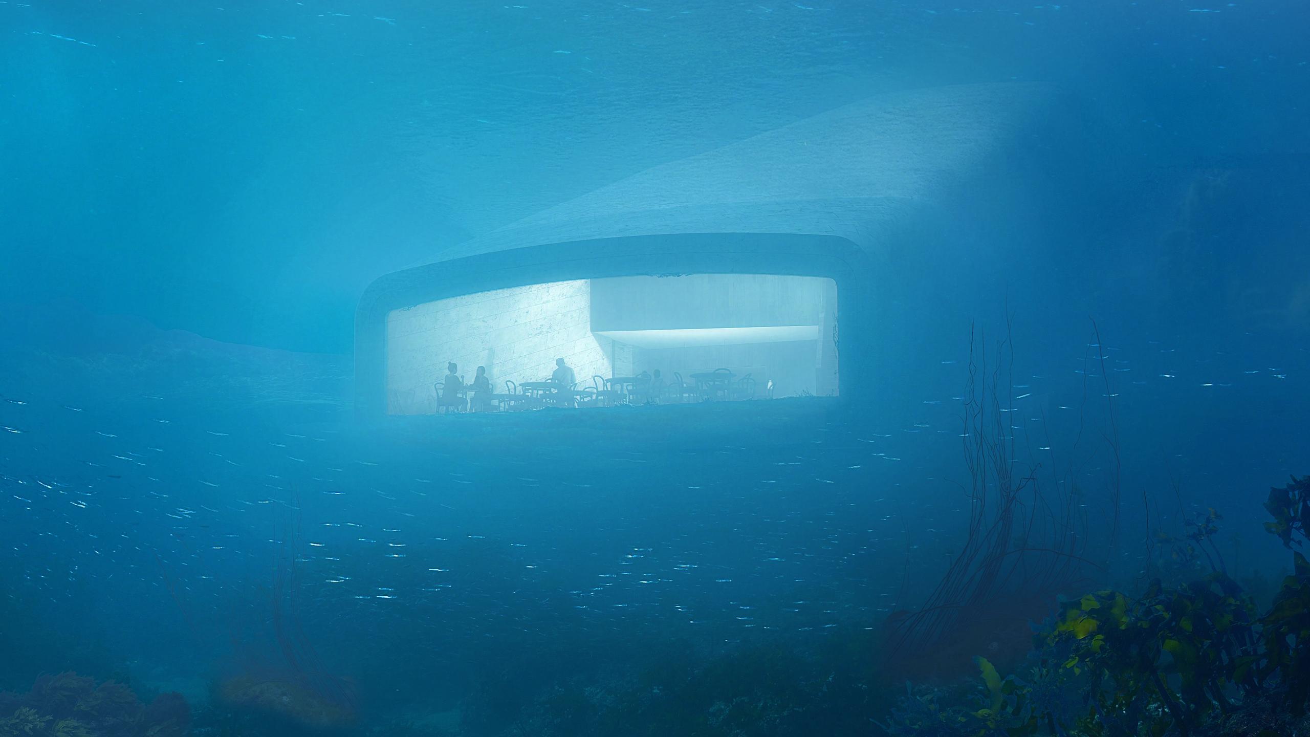 Das Unterwasserrestaurant Under in Lindesnes.