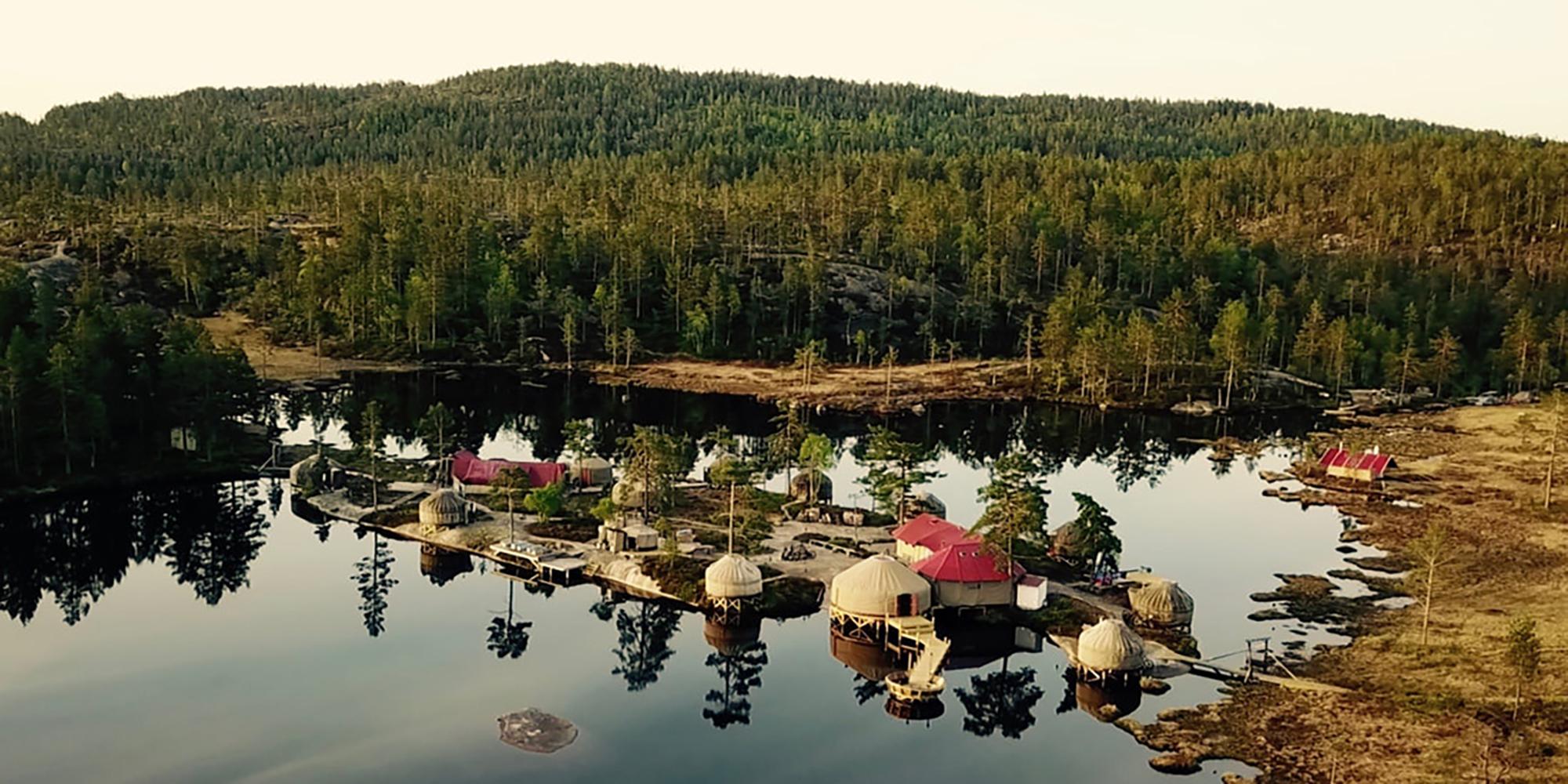 Overblikksbilde over Canvas Hotell i Nissedal i Telemark
