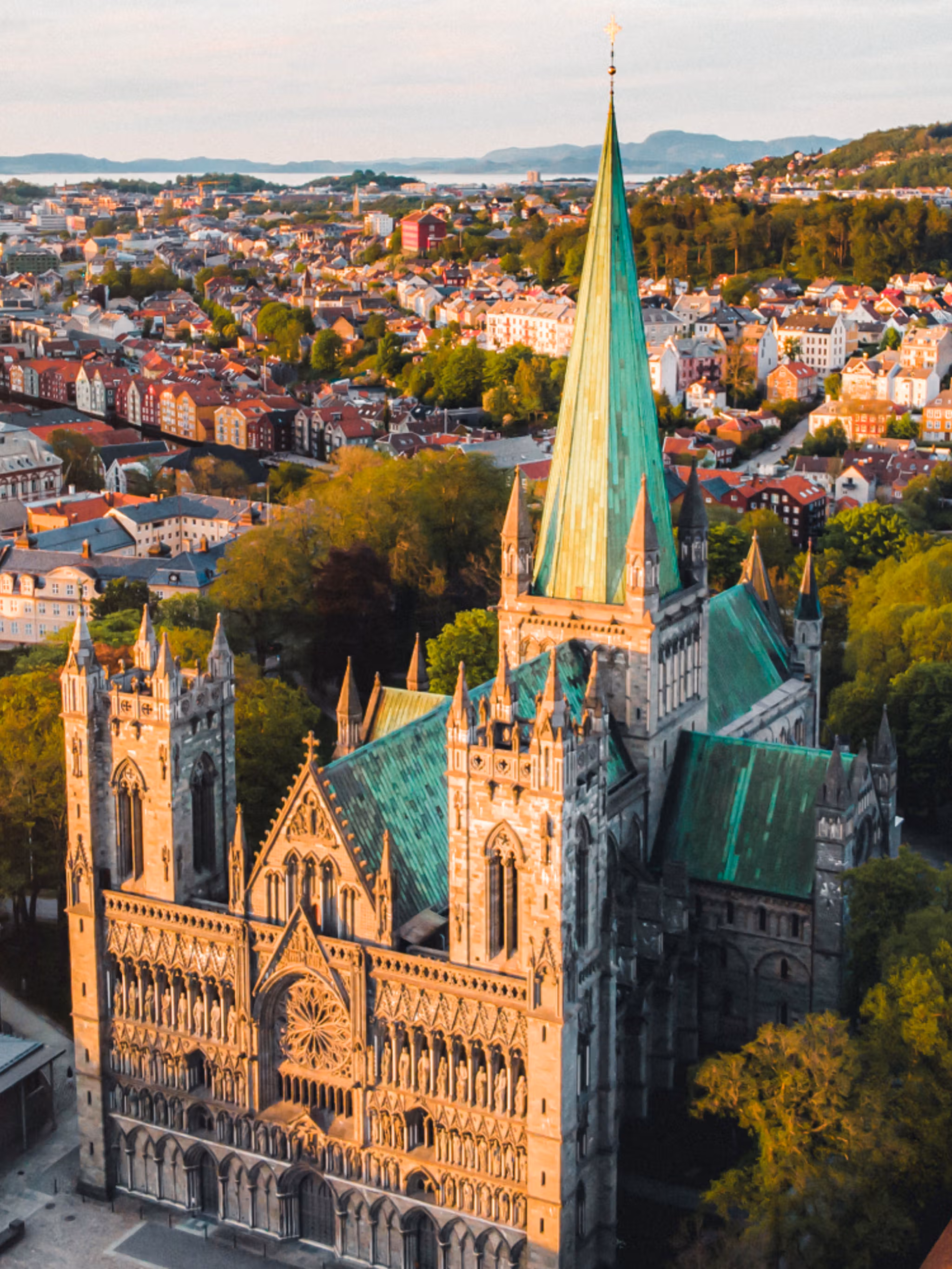 The Nidarosdomen cathedral in Trondheim, Trøndelag