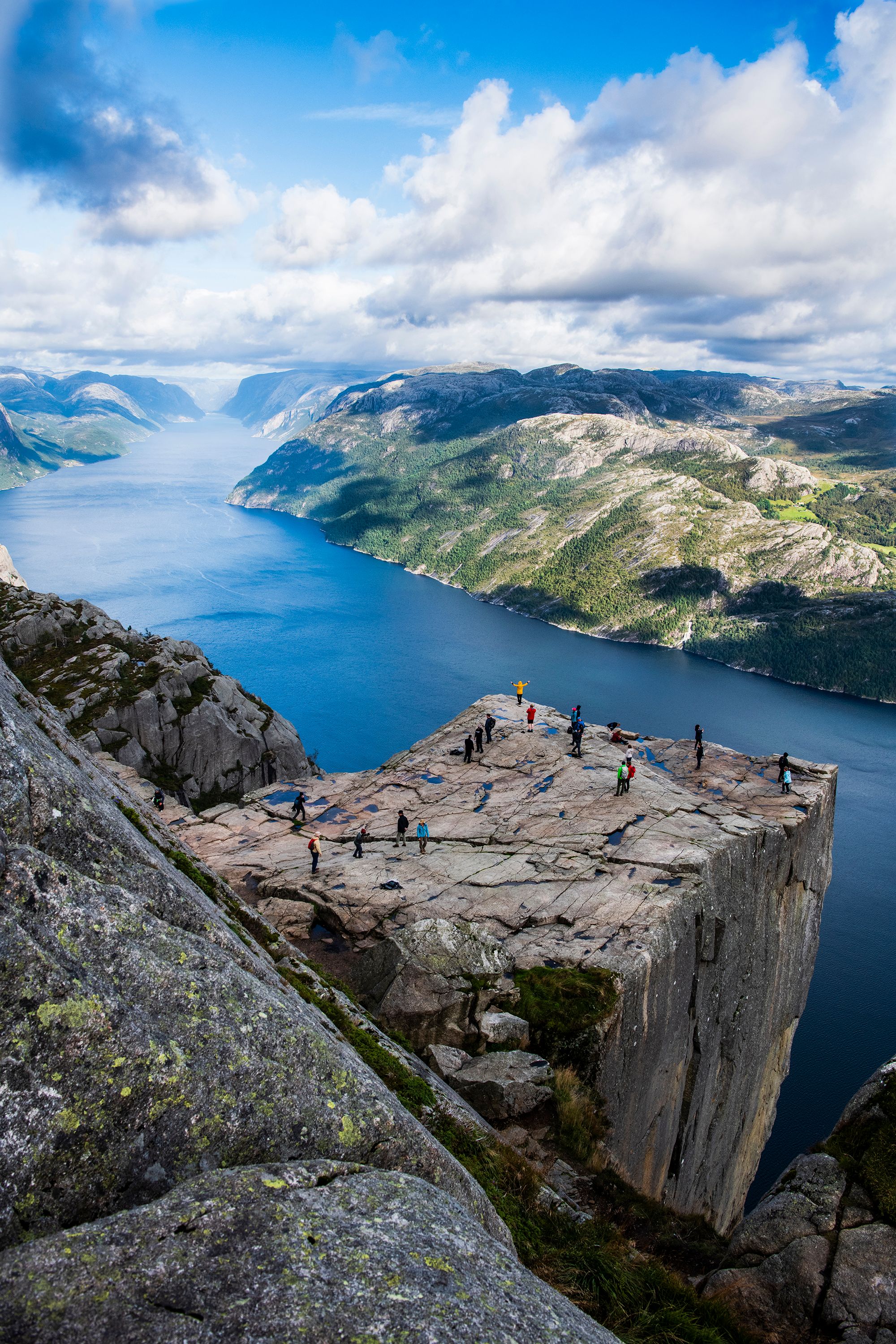 The Pulpit Rock in Ryfylke, Fjord Norway