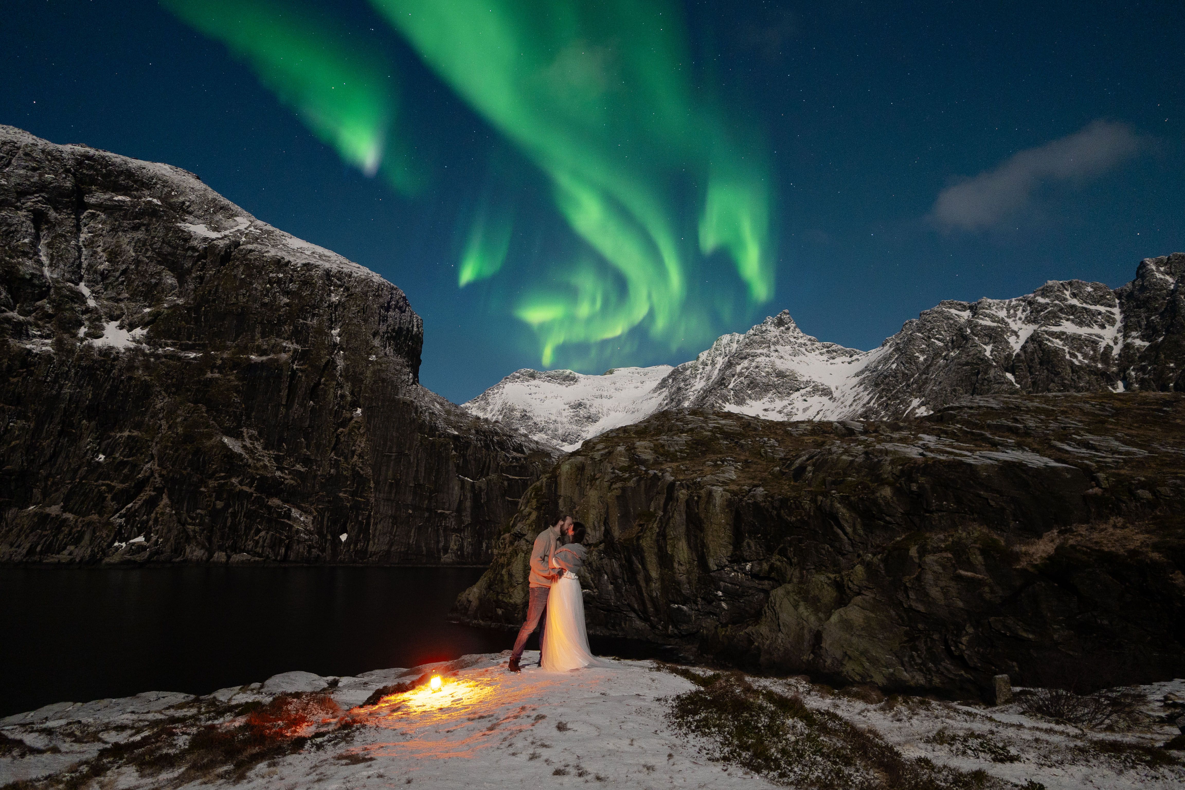 Winter wedding in Lofoten