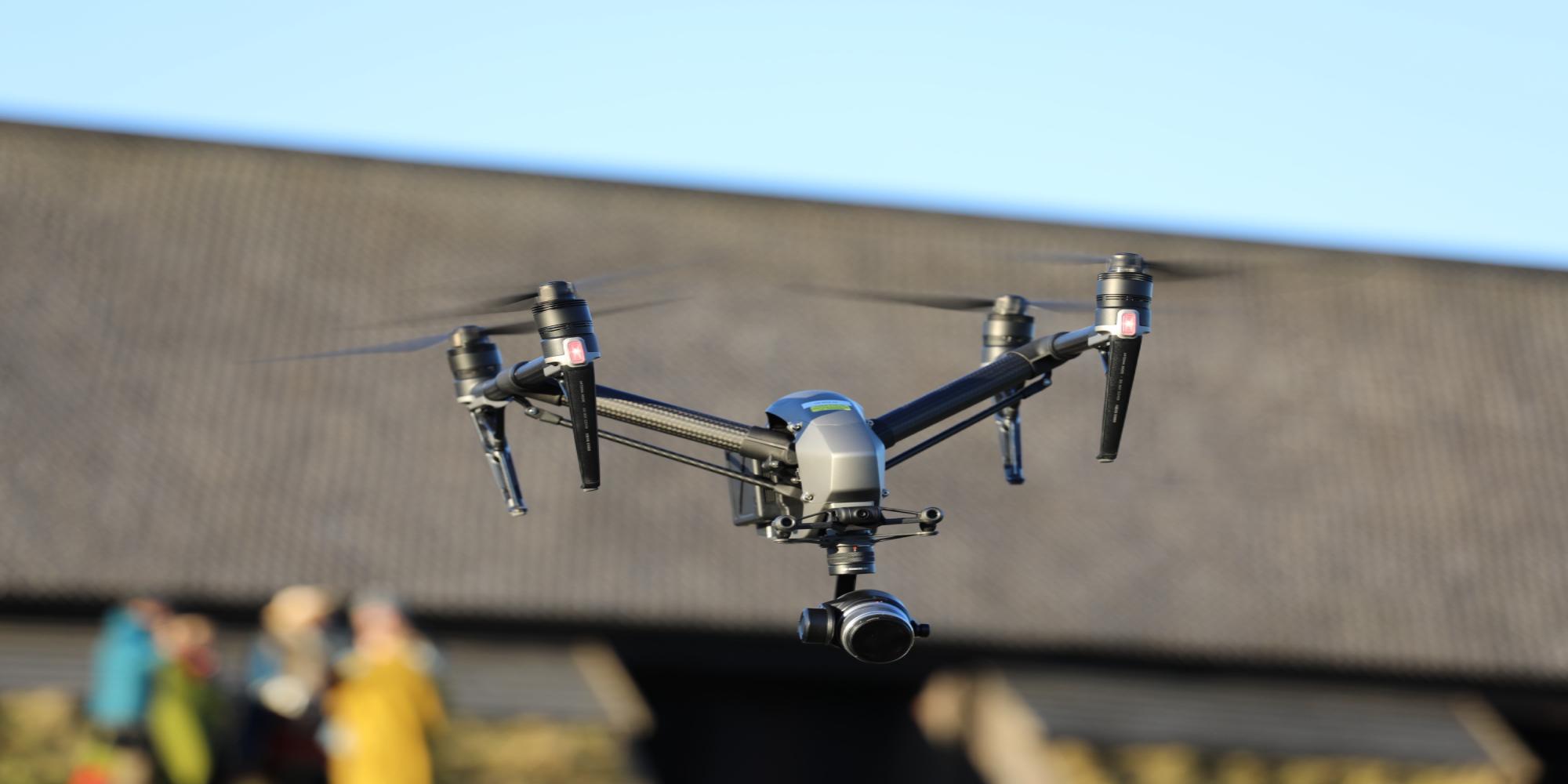Drone in mid air
