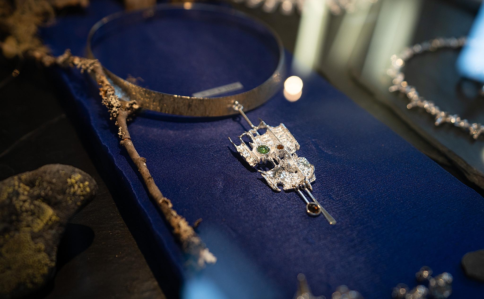 Silver designs at Juhls Silver Gallery in Kautokeino