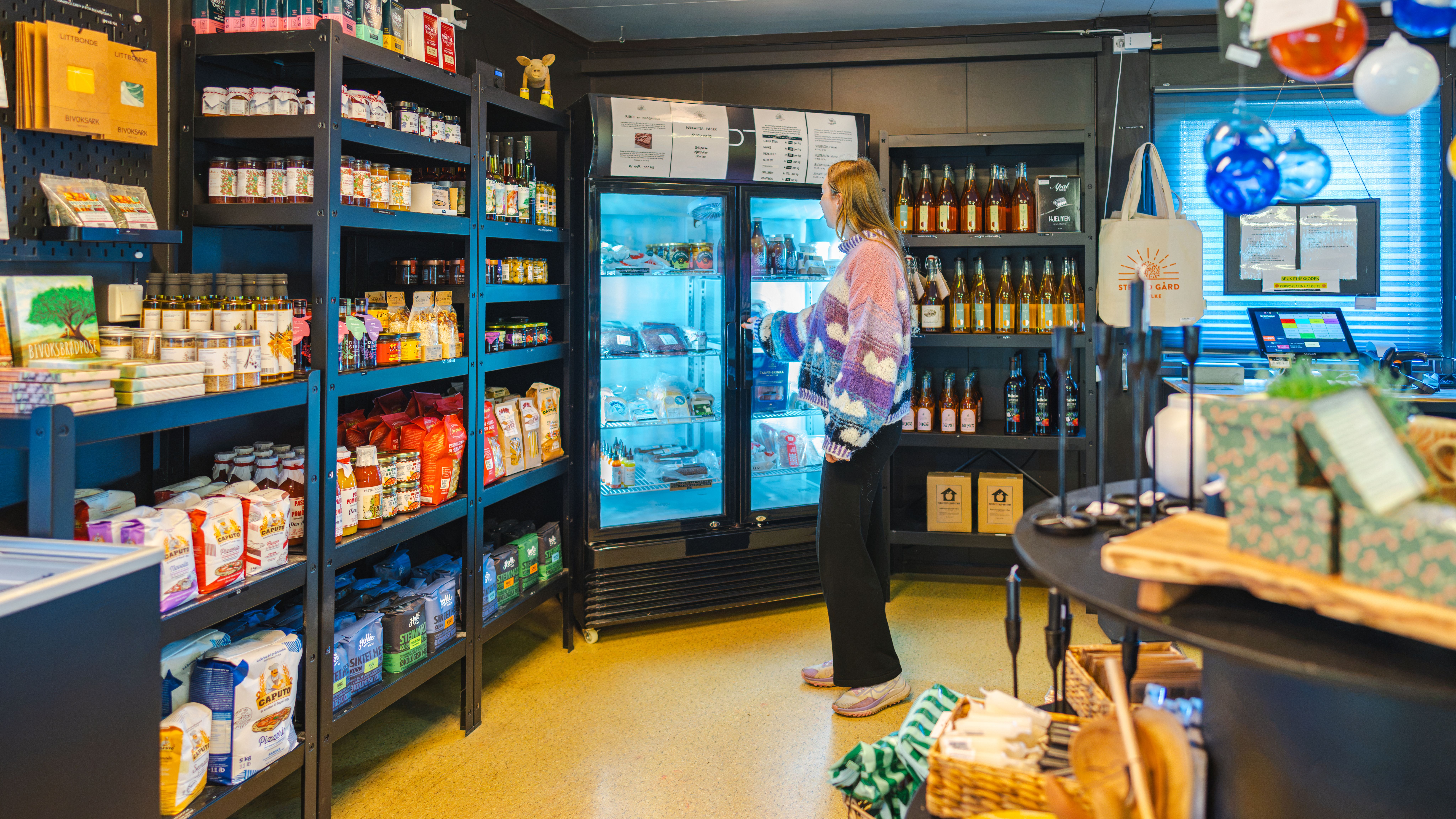 A farm shop full of all kinds of goods.