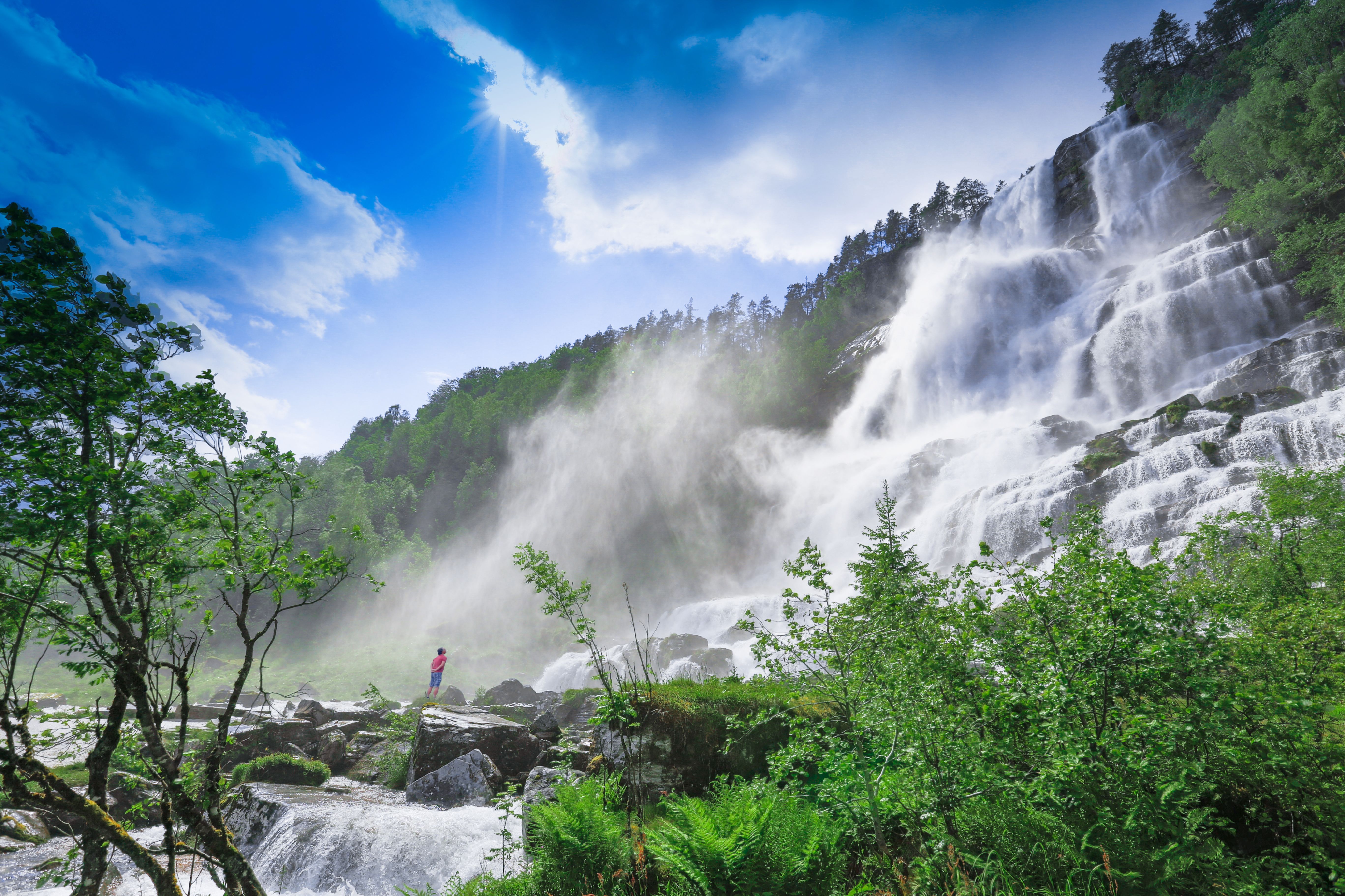 Tvindefossen i Voss på Vestlandet