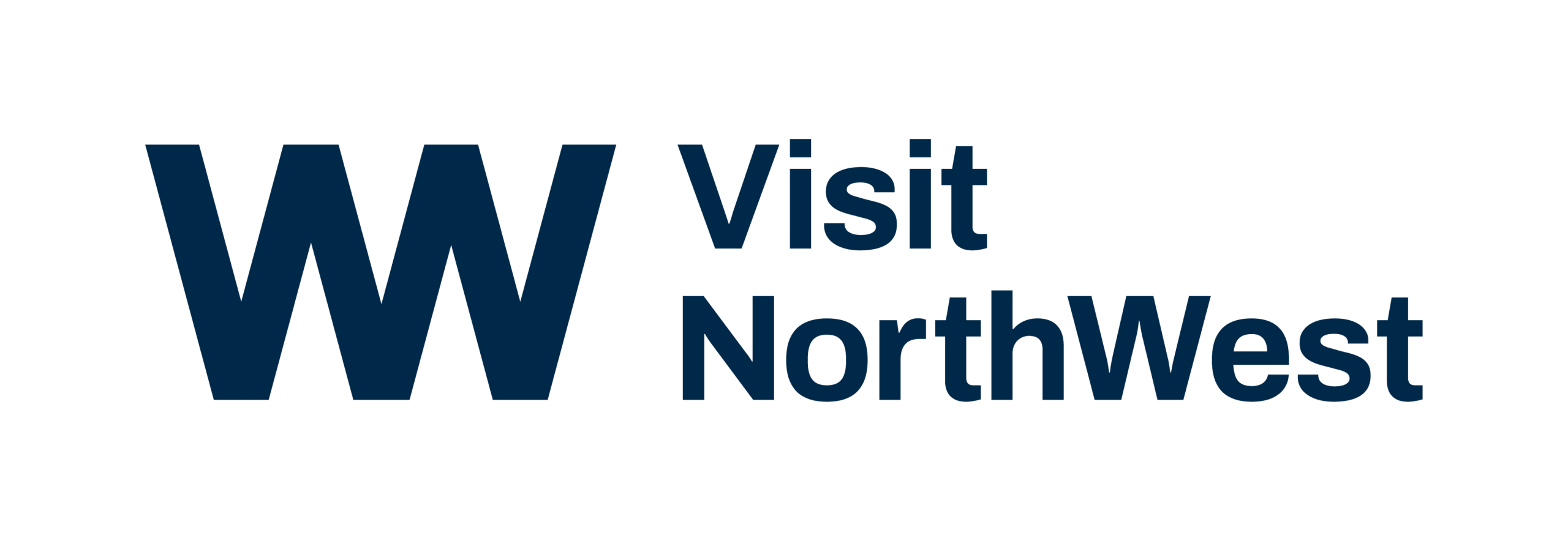A text logo with Visit NorthWest - A part of Fjord Norway