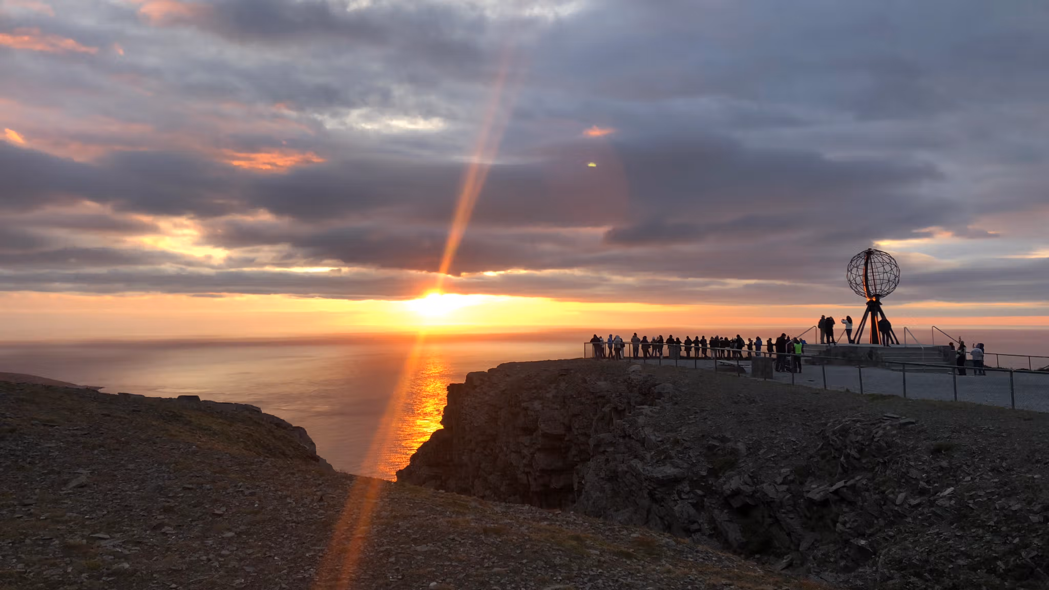 The North Cape plateau in Northern Norway, in November