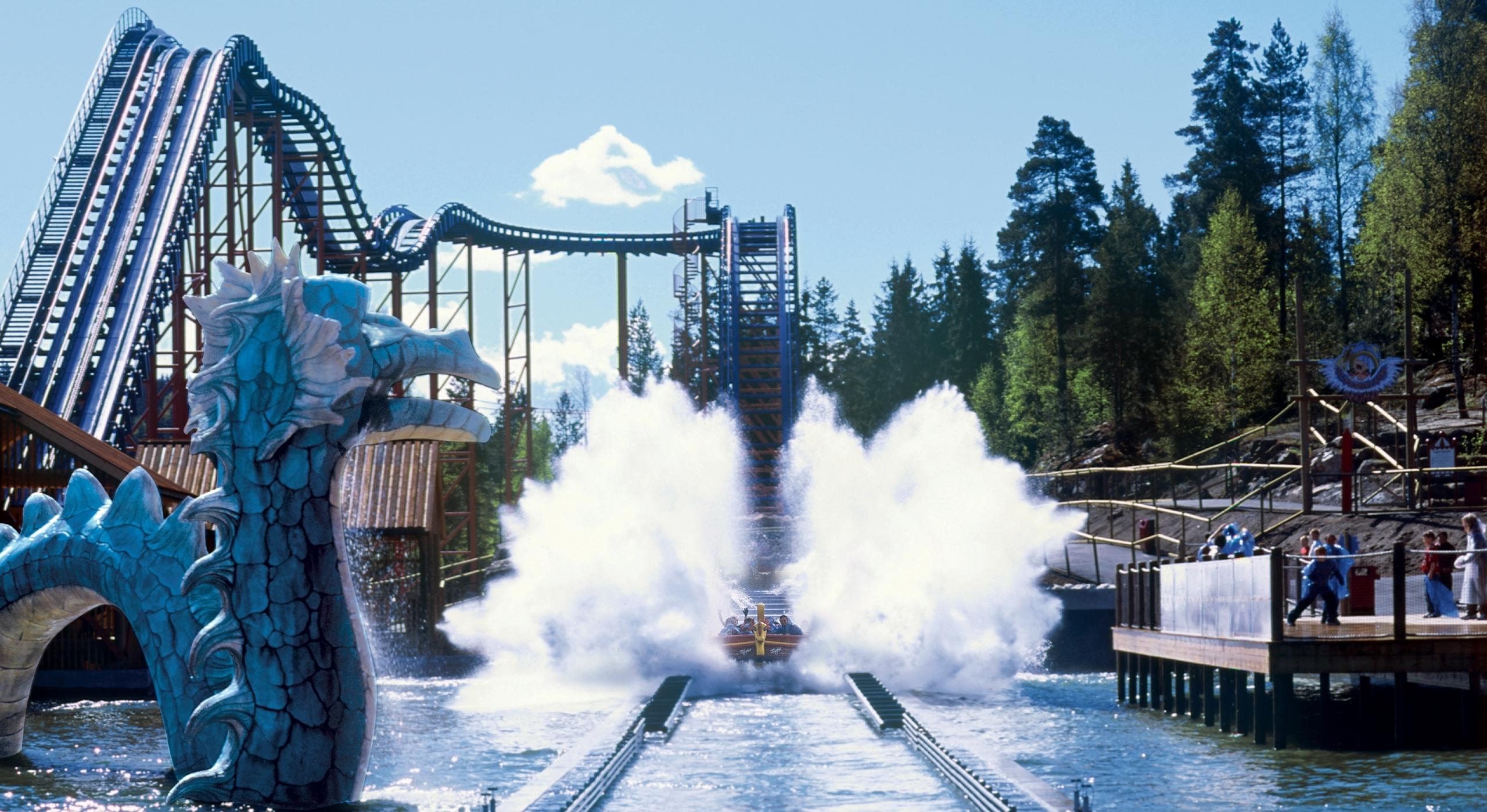 SuperSplash at TusenFryd amusement park