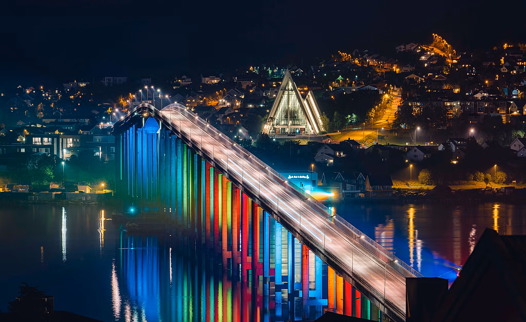 Tromsø and Ishavskatedralen, Northern Norway