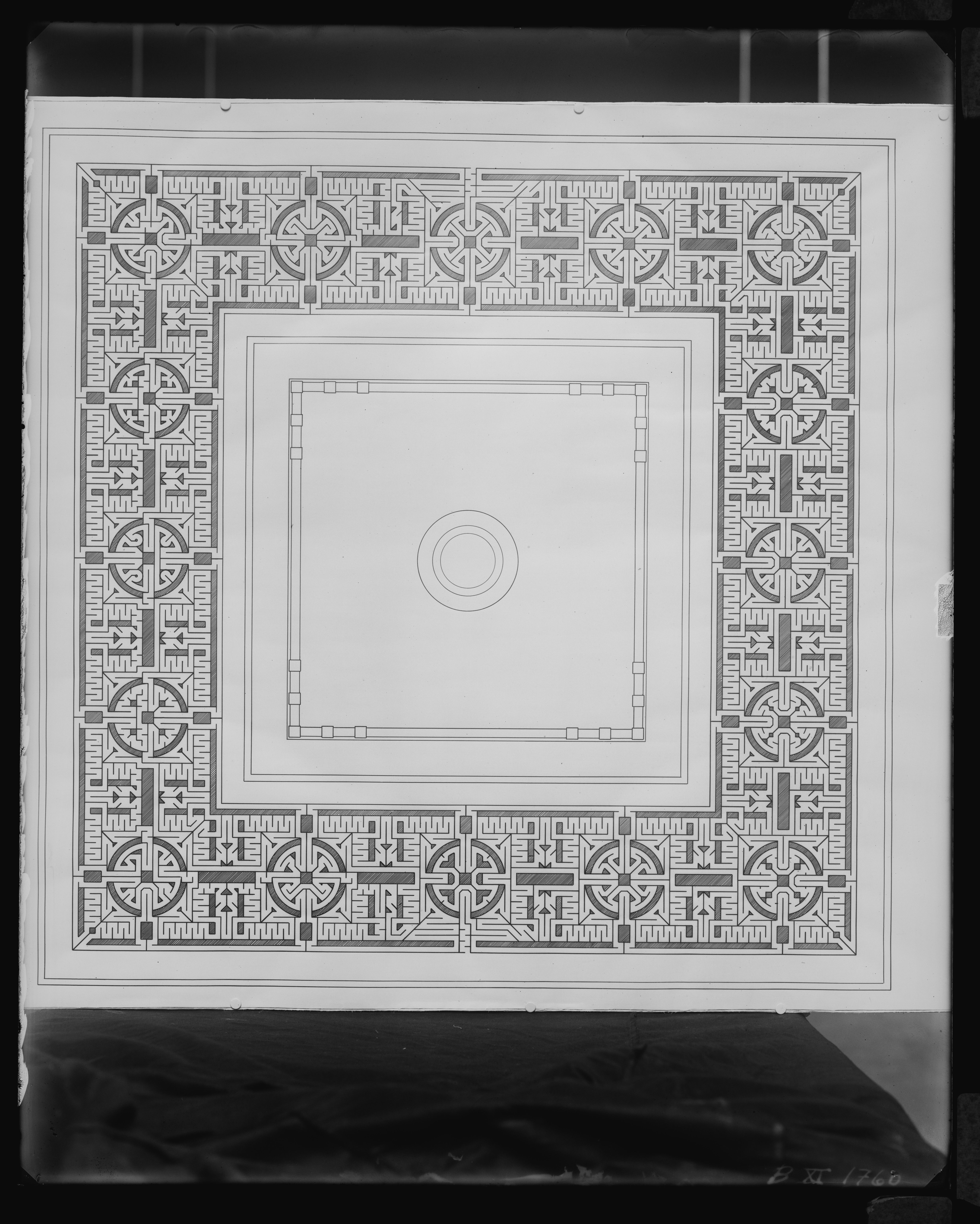 Drawings of the labyrinth in the Vigeland park
