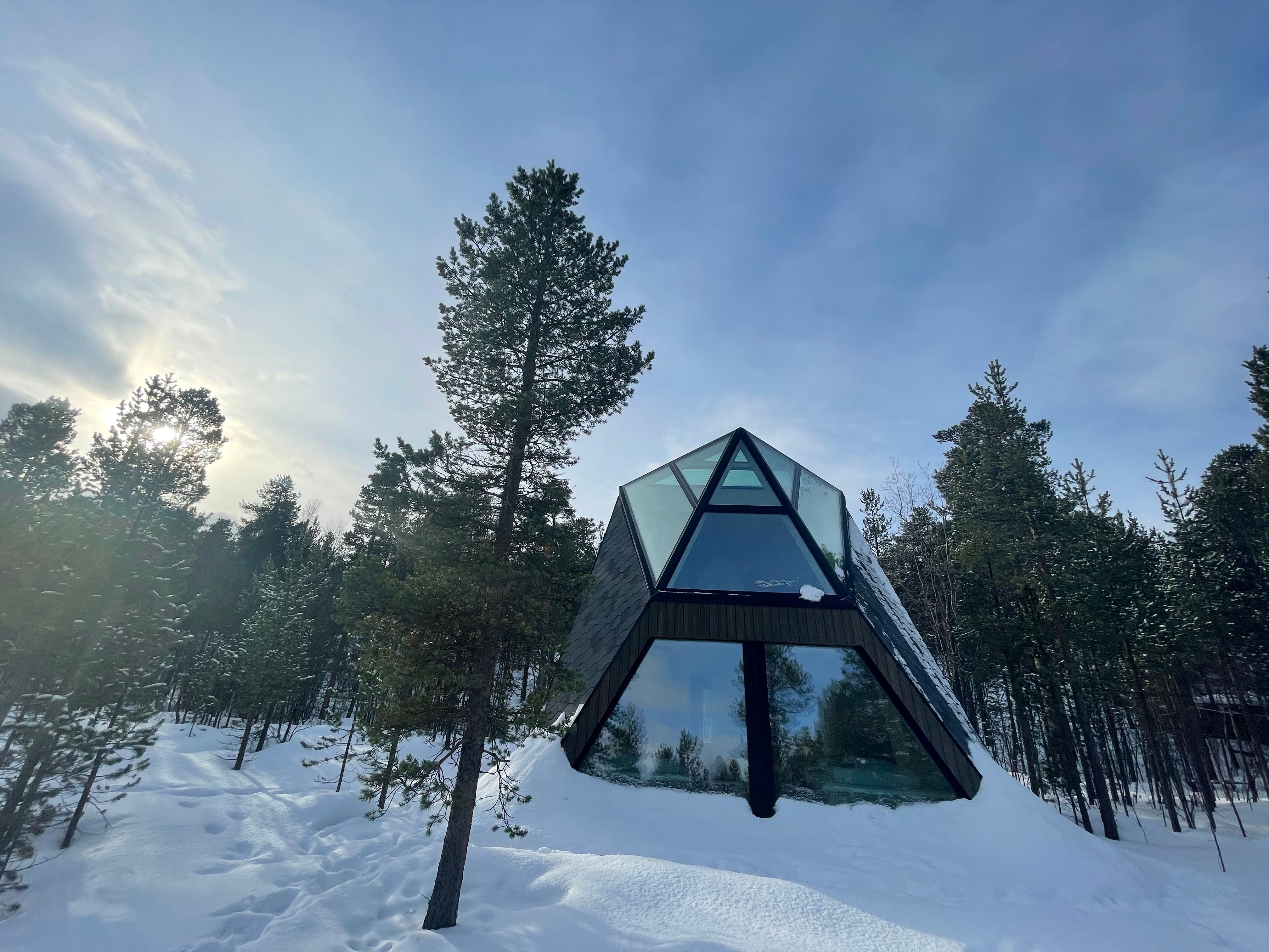 A design cabin in the forest