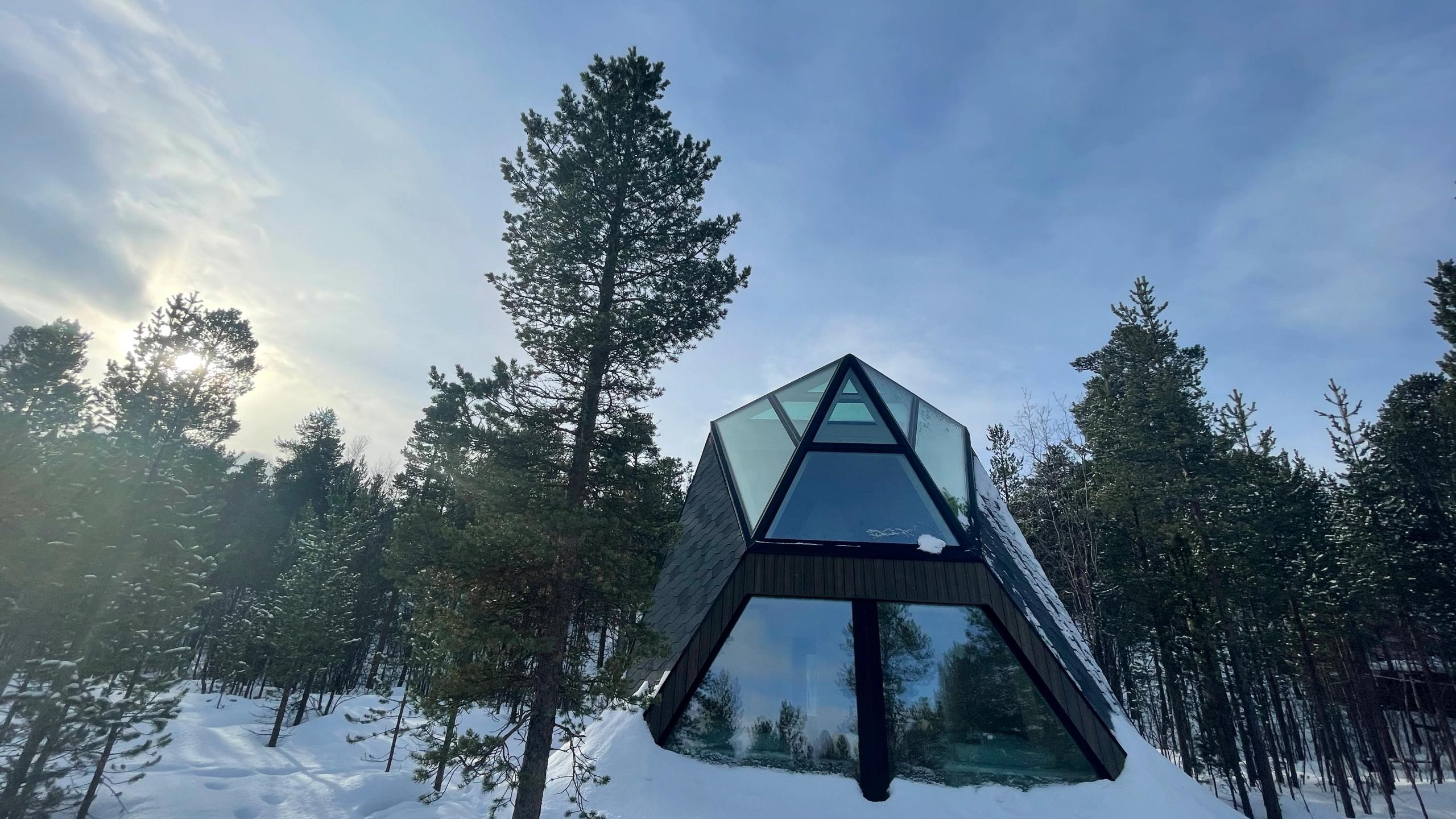 A design cabin in the forest