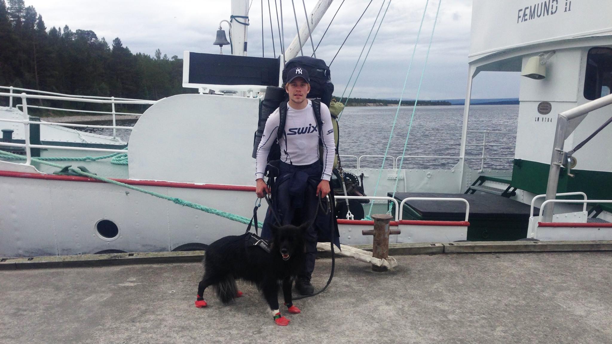 Espen Andreas Nielsen og hunden Maja går Norge på tvers