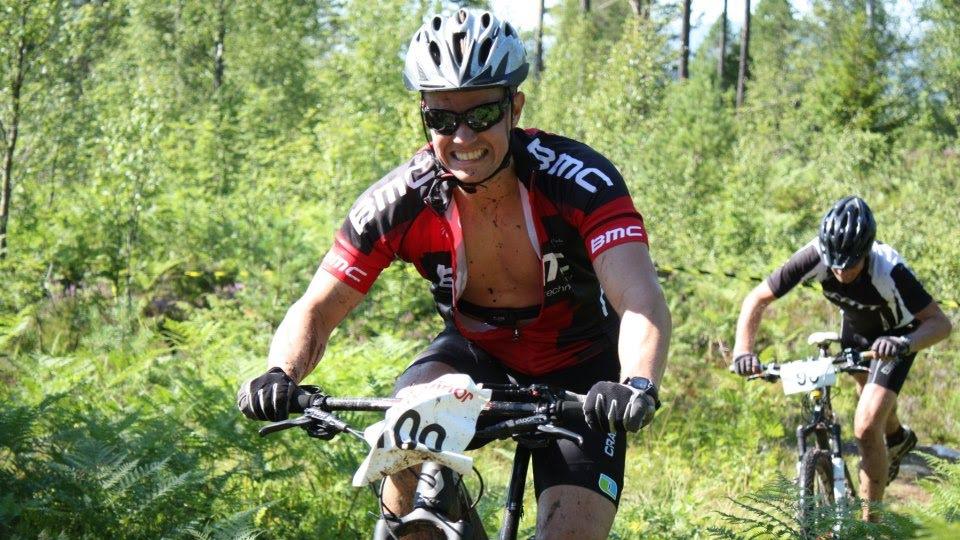 Sigurd Groven riding a downhill bike