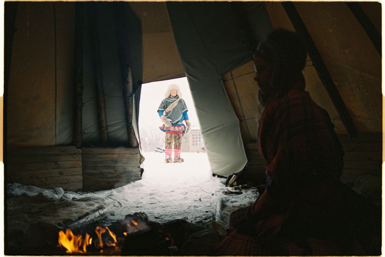 Portrait of the reindeer herder Aslak