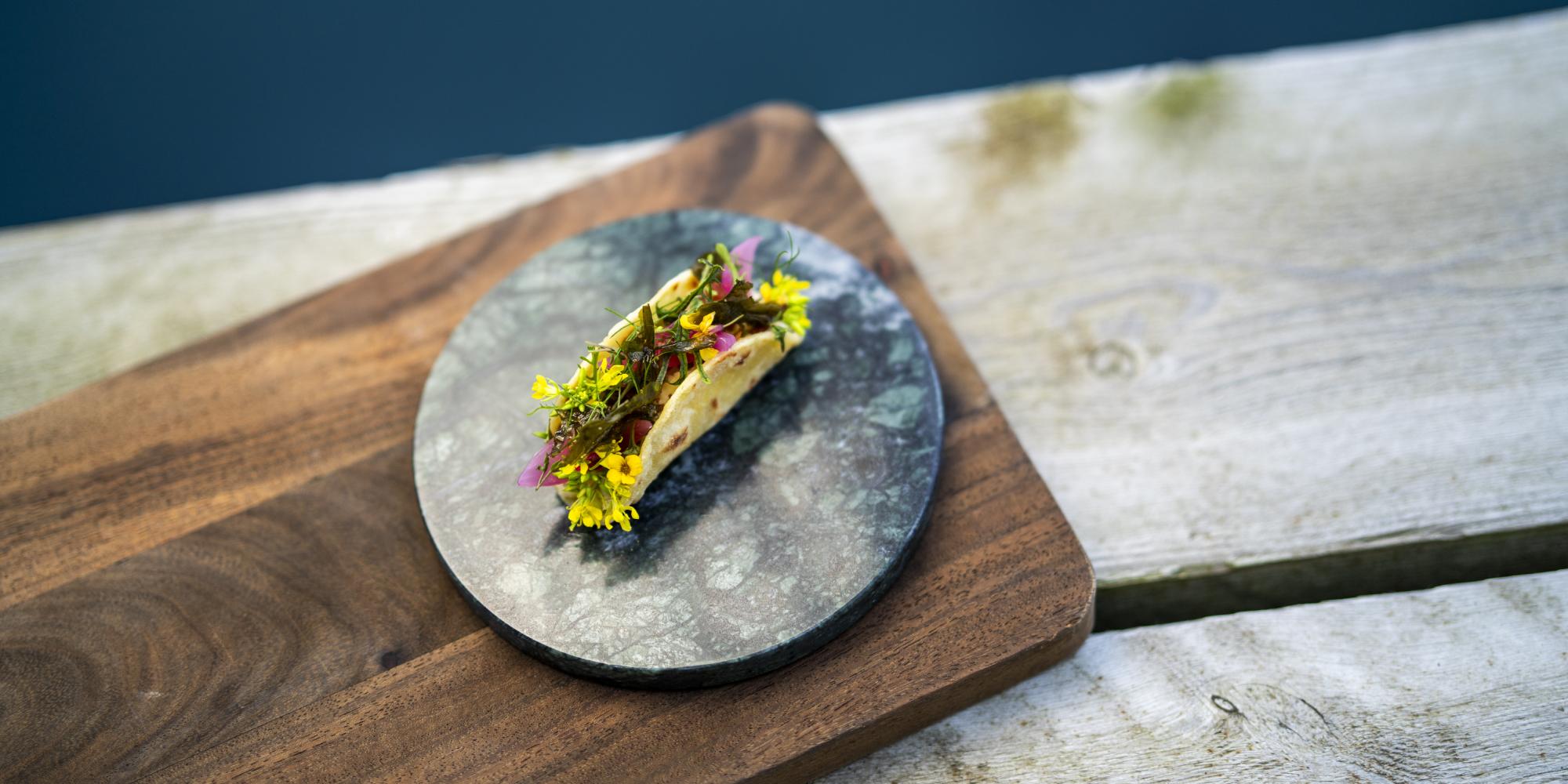 Taco med tørrfisk