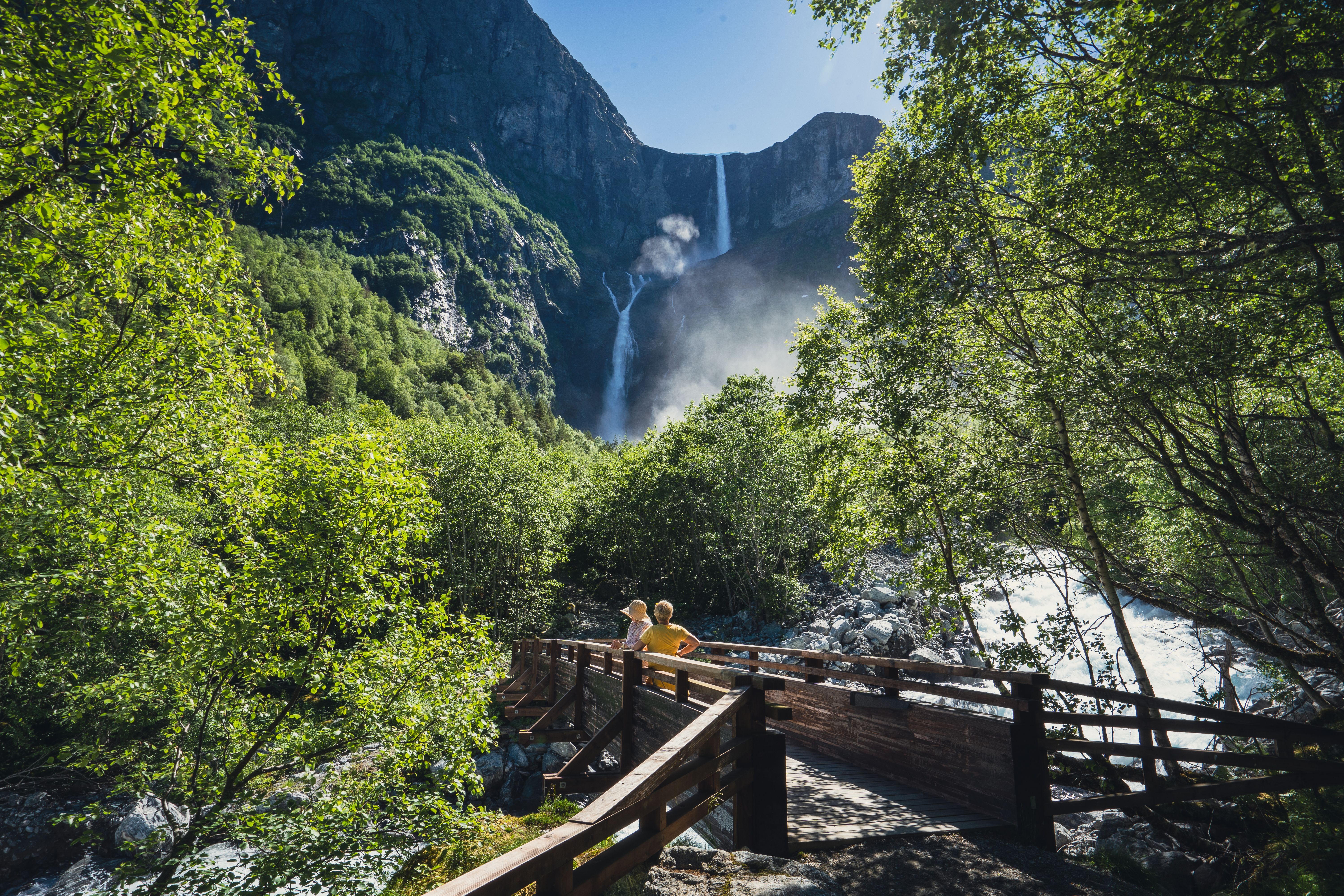 The waterfall Mardalsfossen in Nesset 