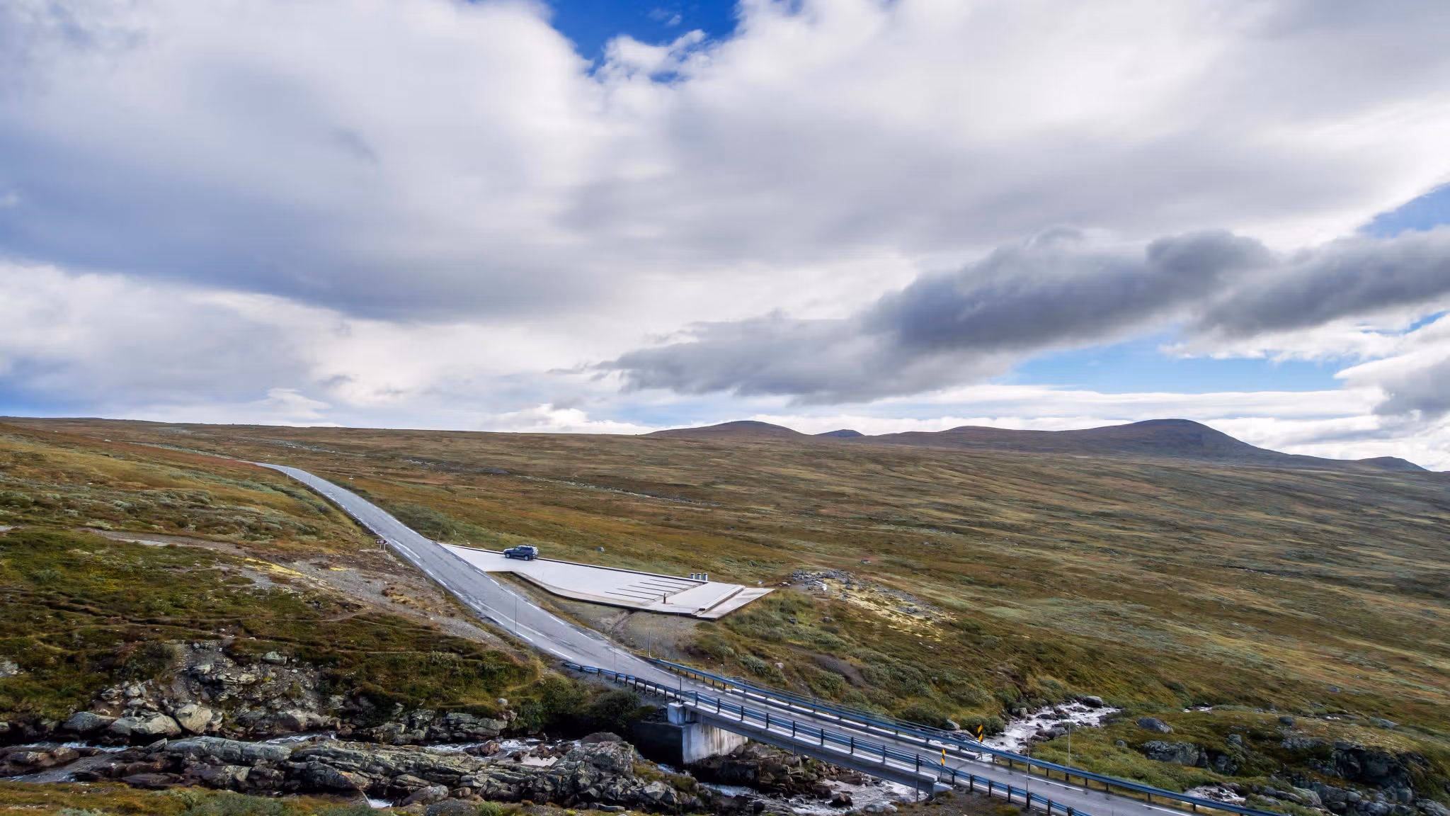 Rjupa utsiktspunkt ved Nasjonal turistveg Valdresflye