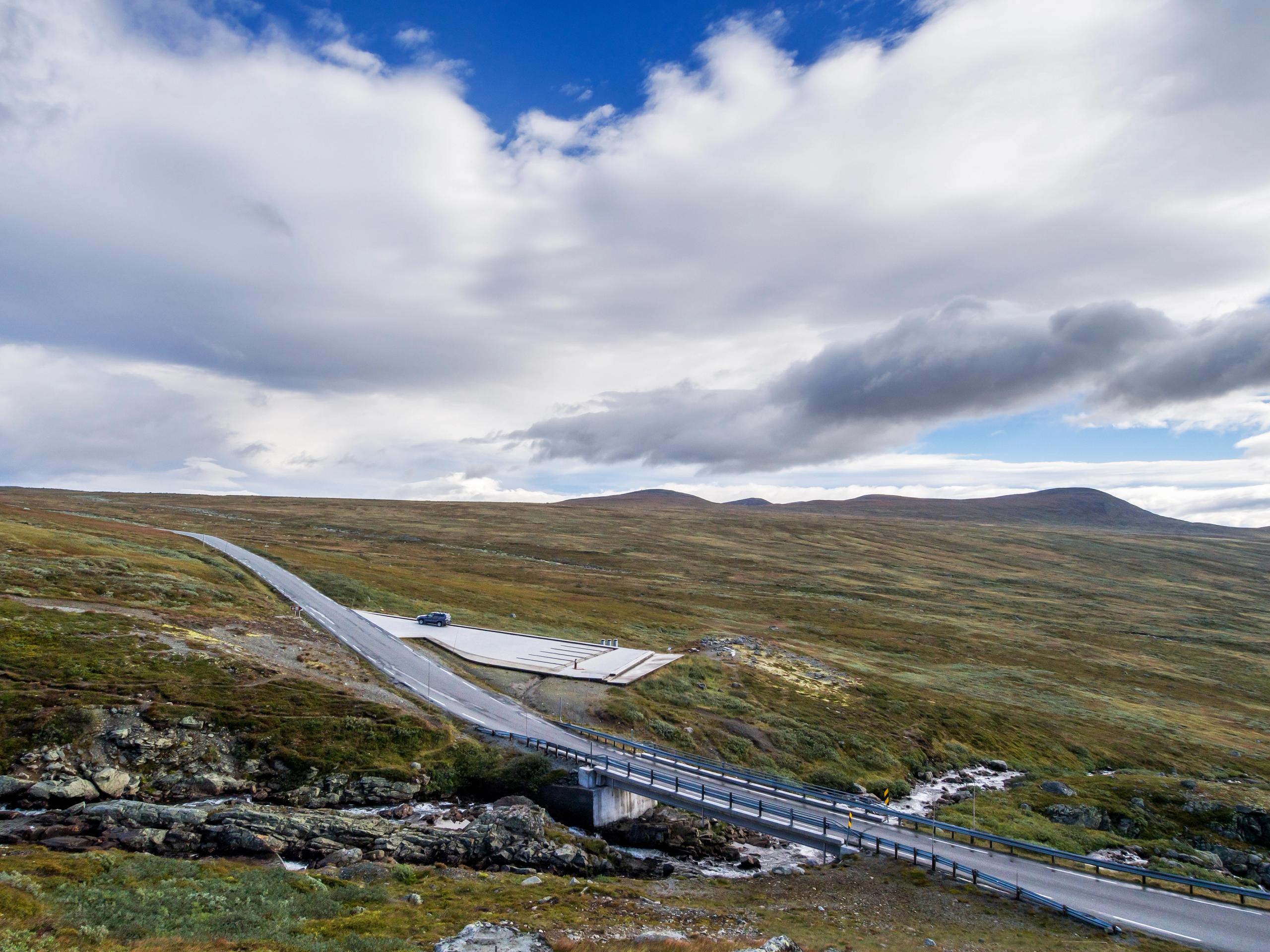 Rjupa utsiktspunkt ved Nasjonal turistveg Valdresflye