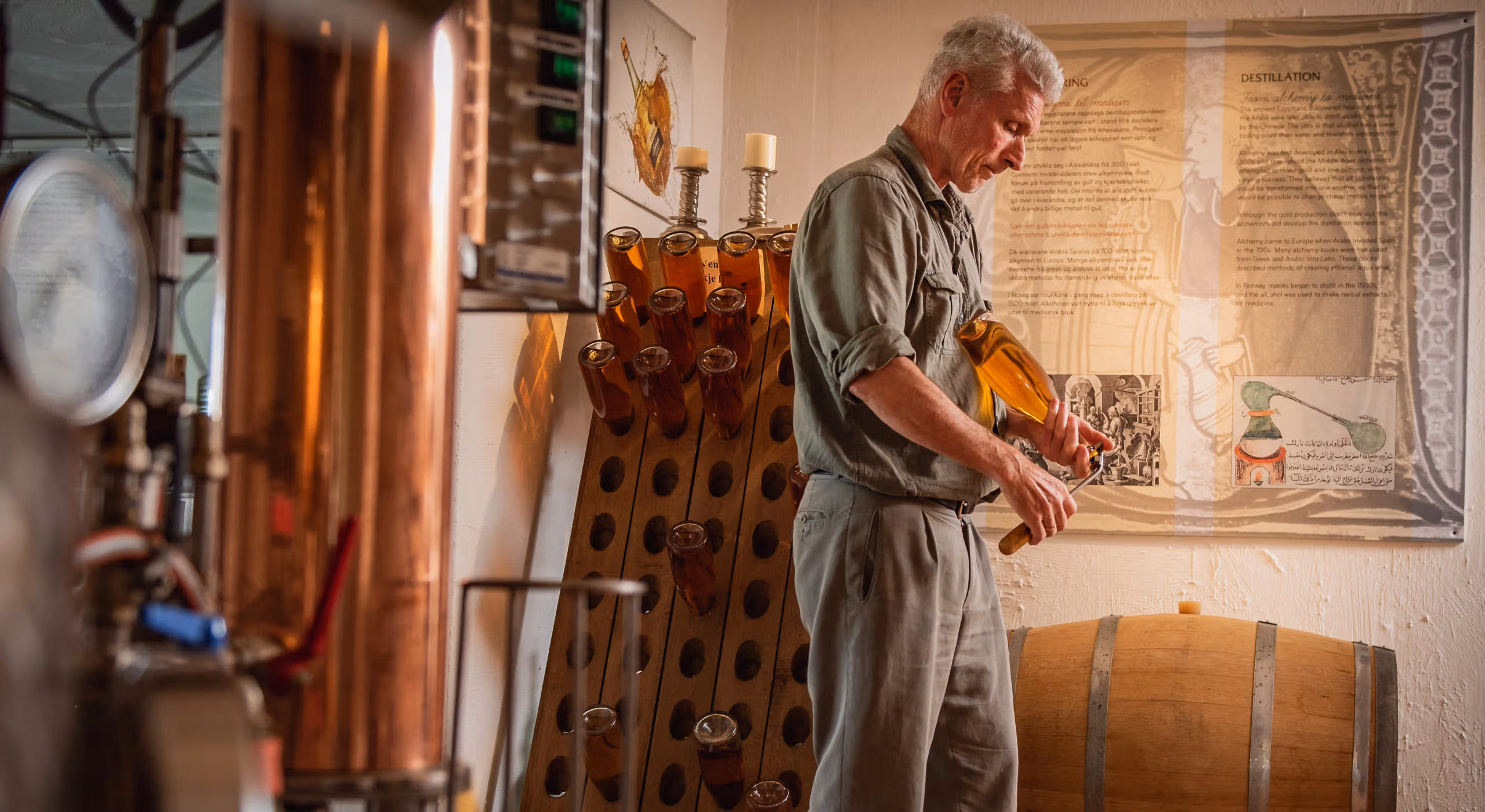 Åge Eitungjerdet in his cidery, Balholm, Fjord Norway