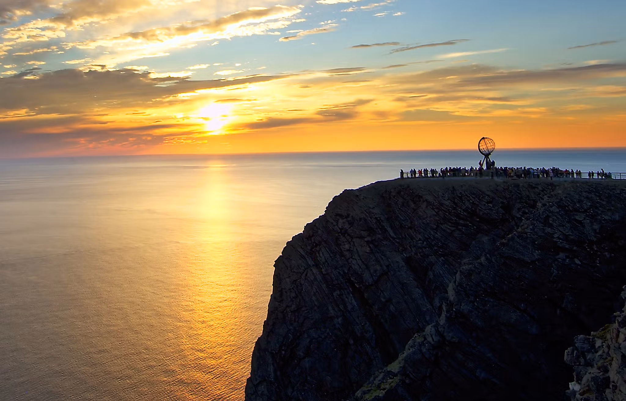 The North Cape plateau in midnight sun