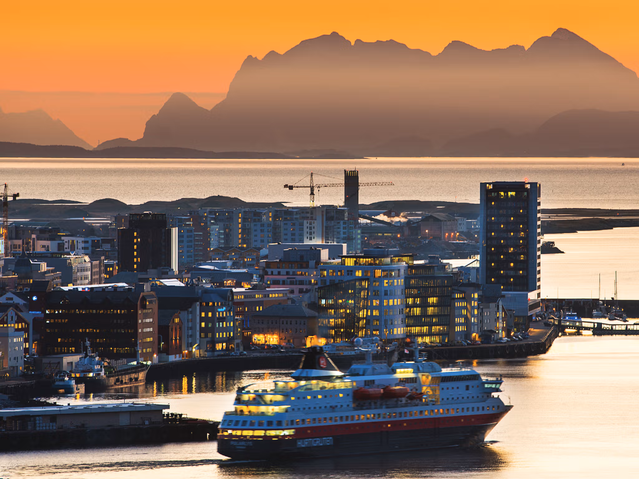 Midnight sun in Bodø, Northern Norway