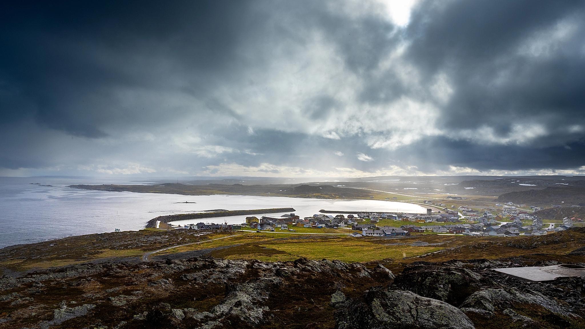 Kiberg in Varanger in summer, Northern Norway
