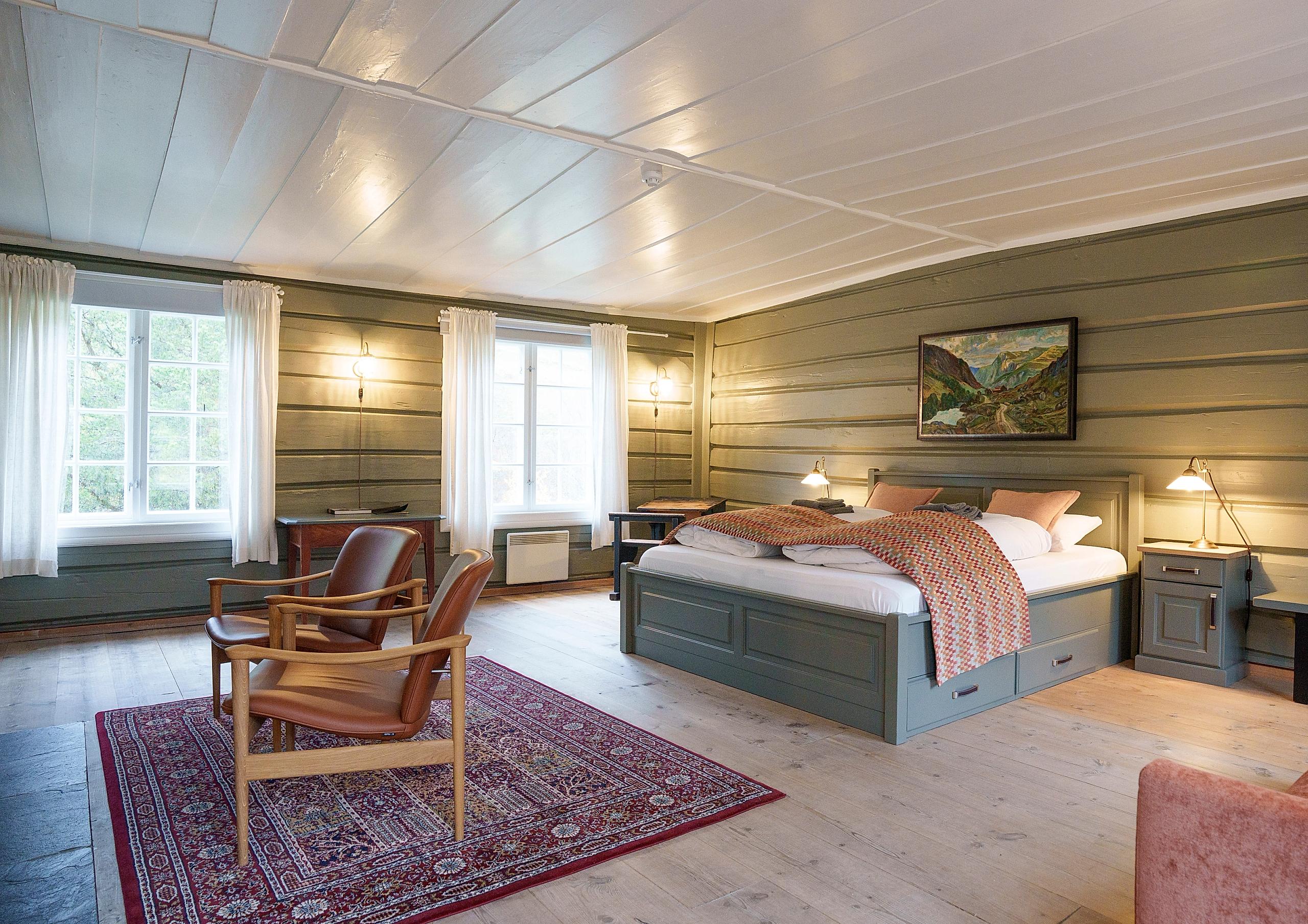 En hotellrom på Røisheim hotell.