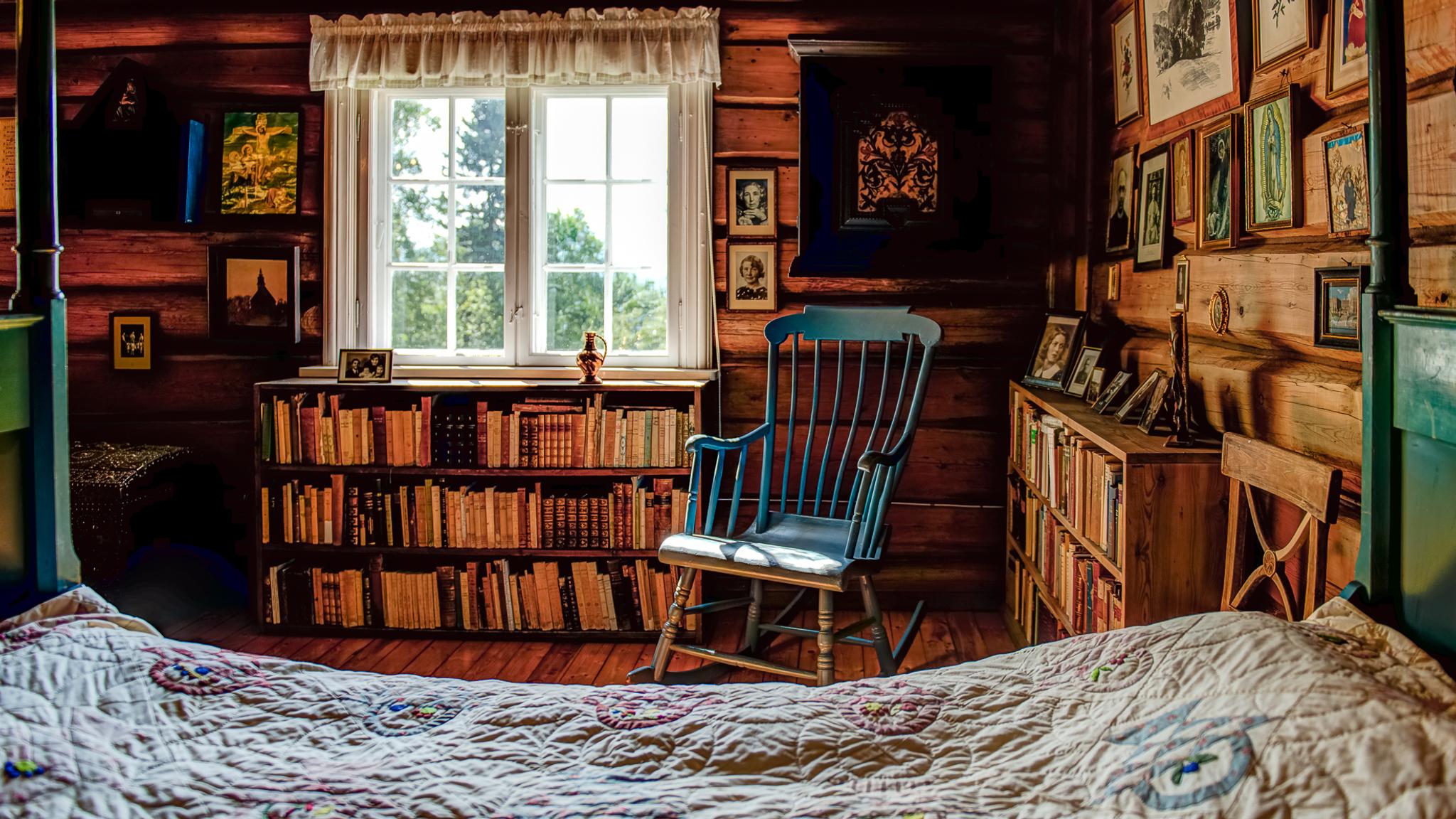 Inside writer Sigrid Undset's home, Bjerkebæk in Lillehammer, Eastern Norway