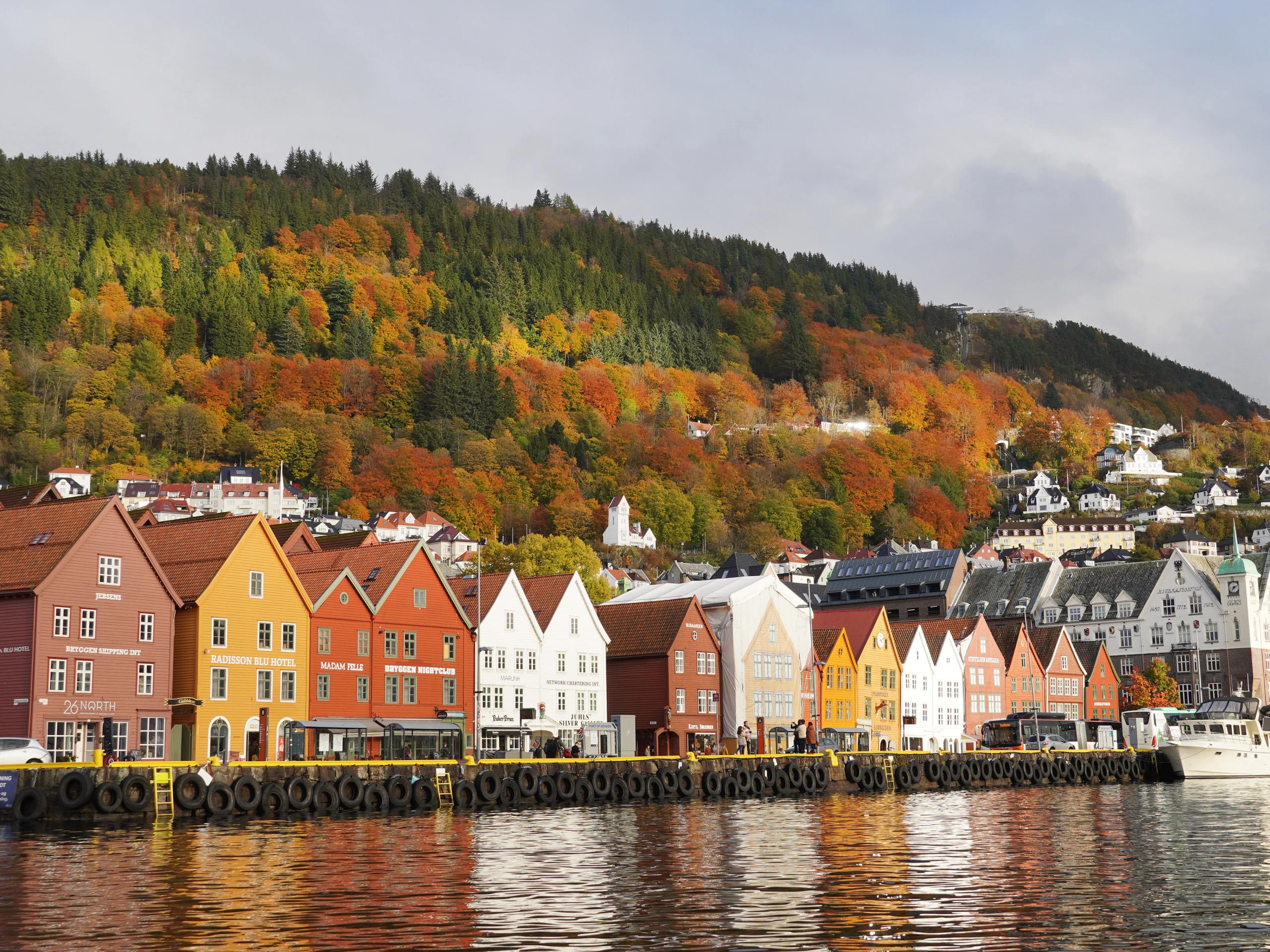 Bryggen in Bergen, wharf