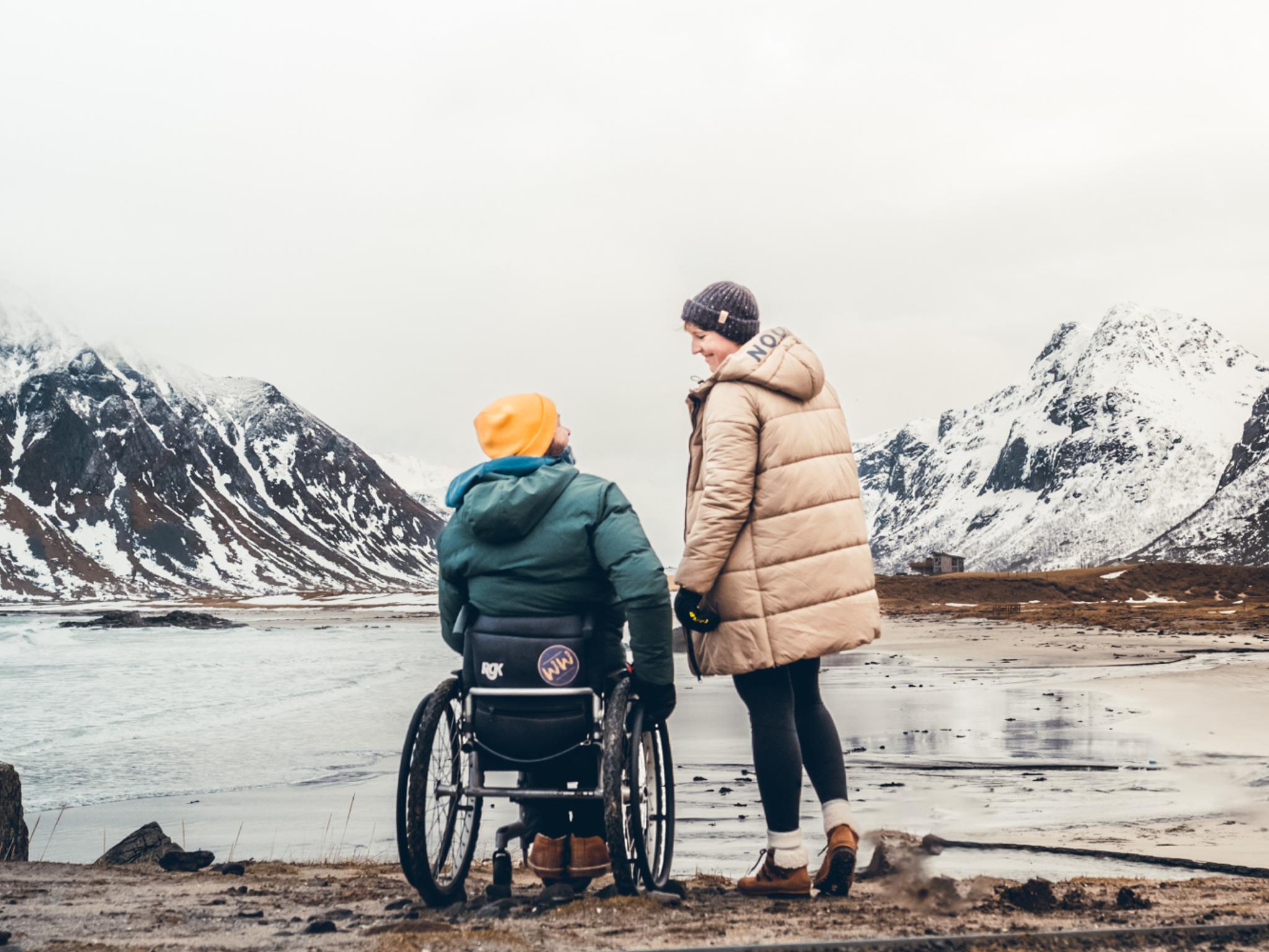 Wheeled World at Skagsanden Beach, Northern Norway