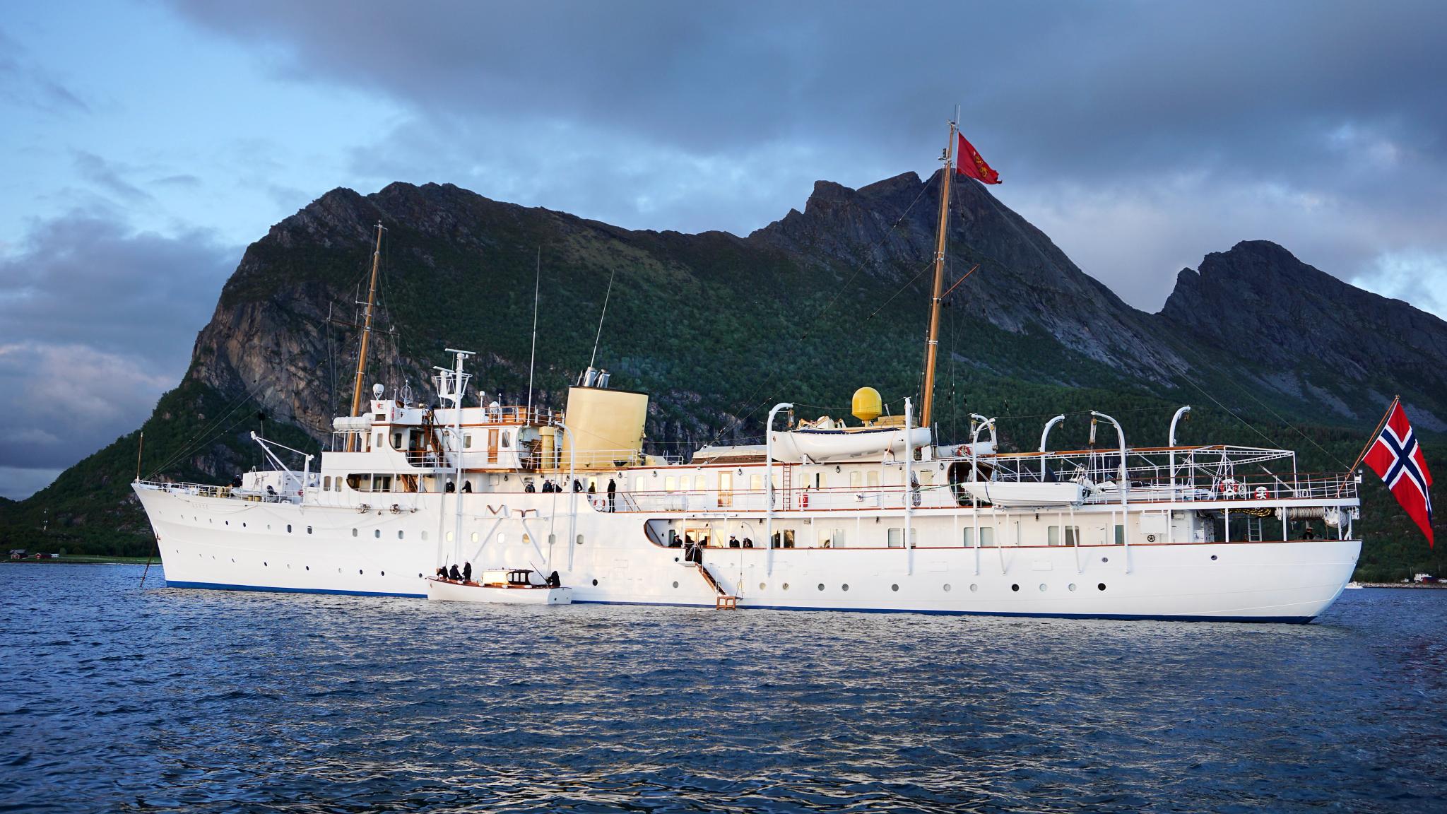 Den kongelige yacht i Steigen, Norge