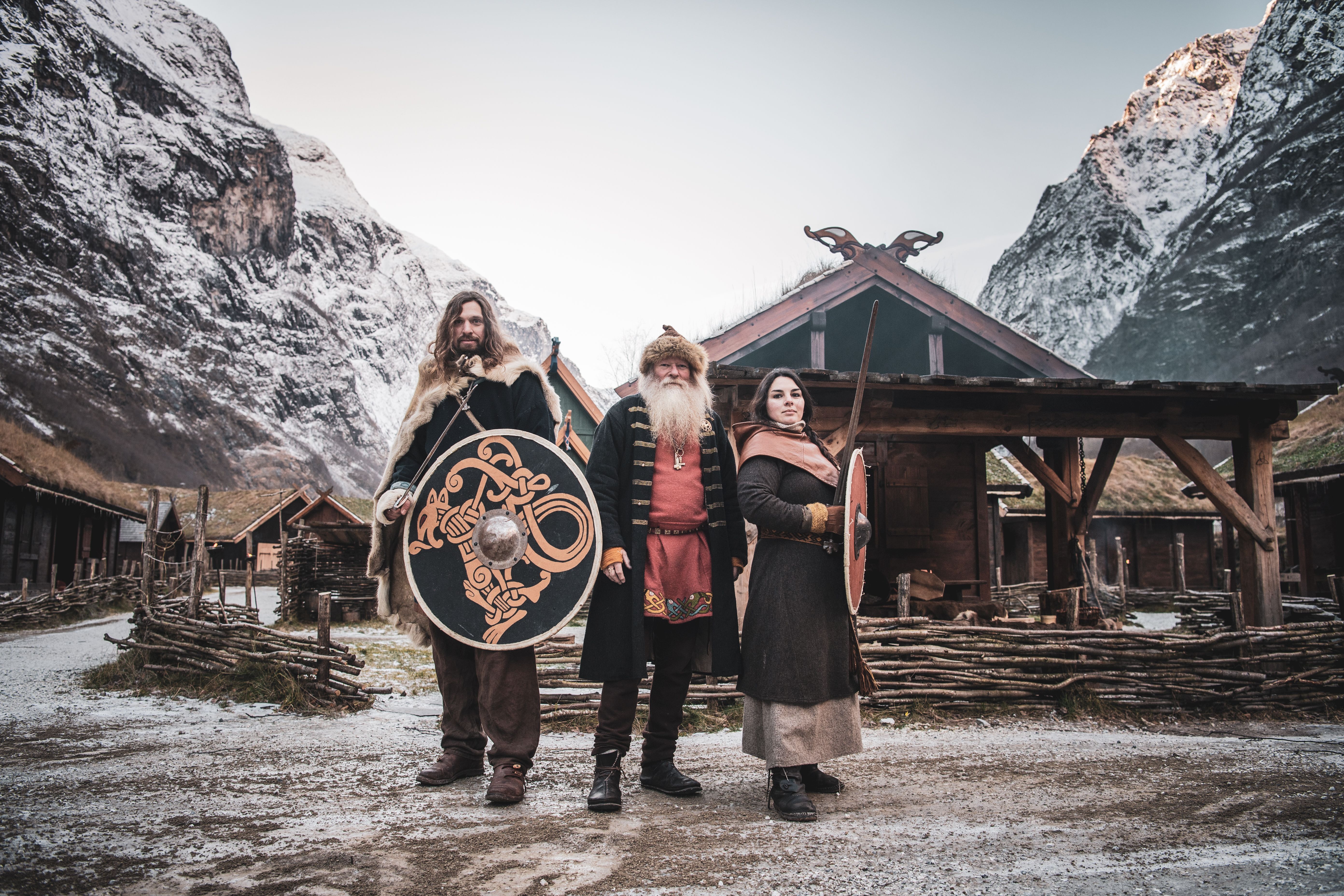 Vikingbyen Njardarheimr i Flåm på Vestlandet