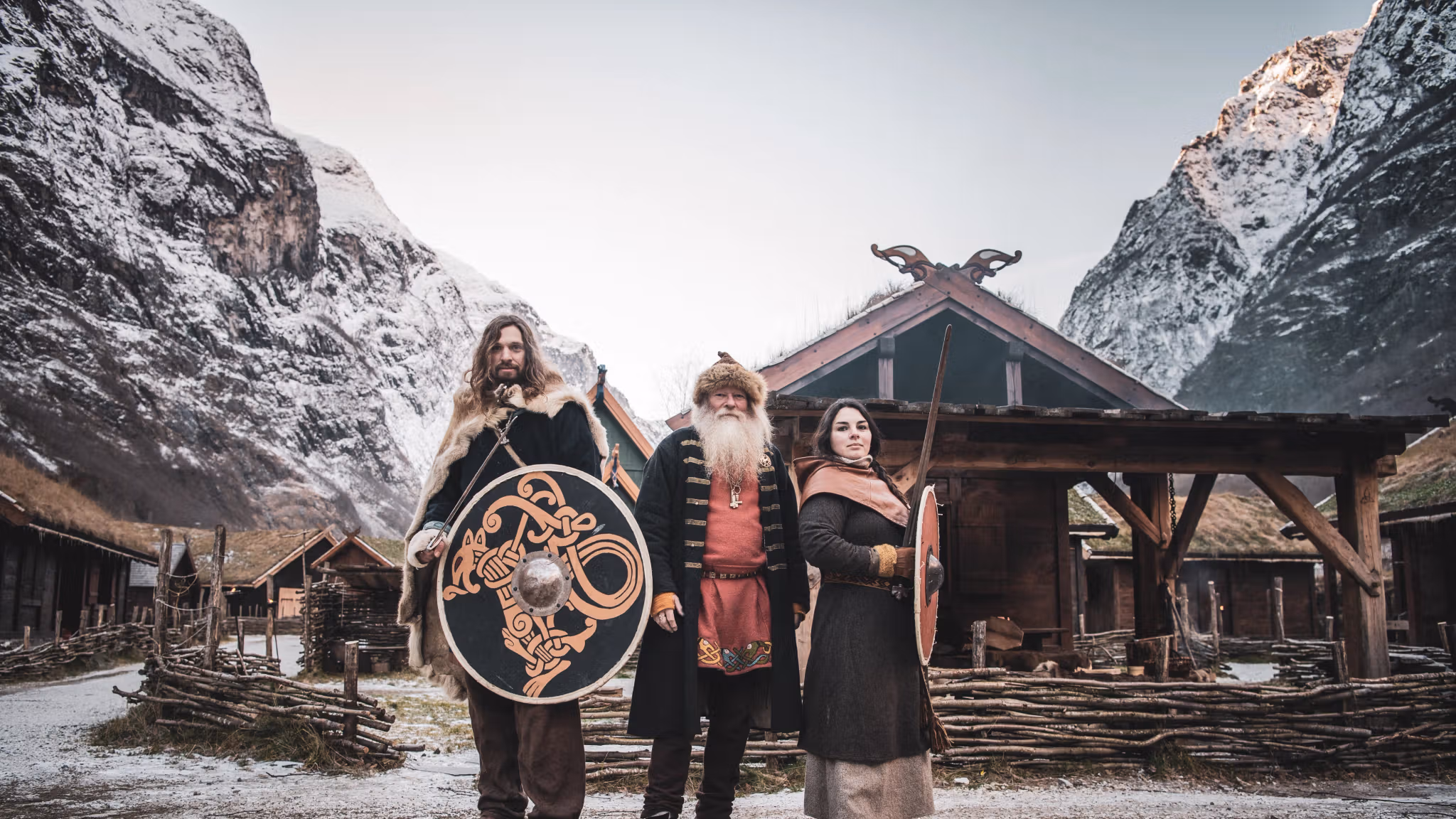 Vikingbyen Njardarheimr i Flåm på Vestlandet