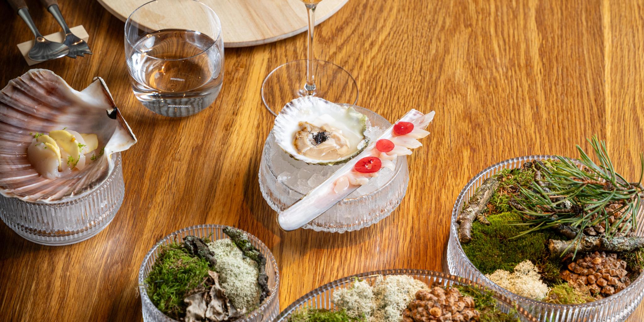 Fine dining from Credo restaurant at The National Library in Oslo